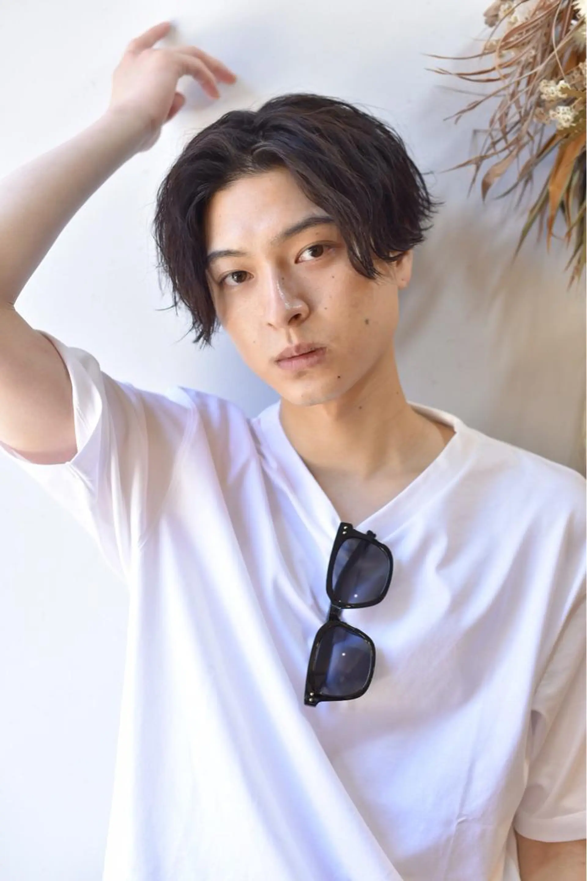 ミディアム カット to youハイライトのヘアスタイル