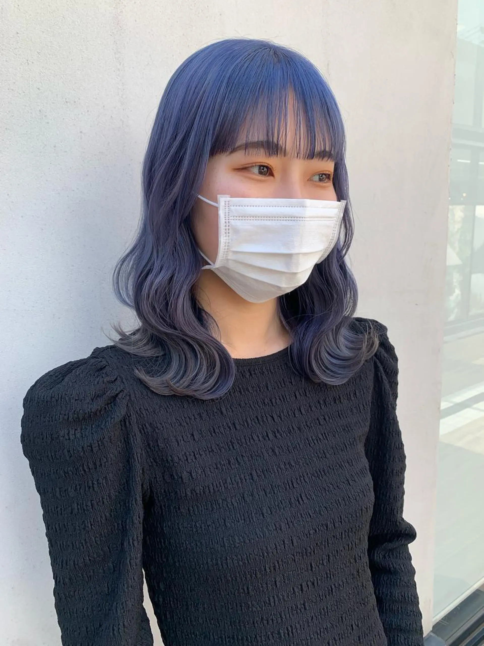 ミディアム カラー ヘアアレンジ ブリーチ ヘアカラー トリートメント yuka .のヘアスタイル