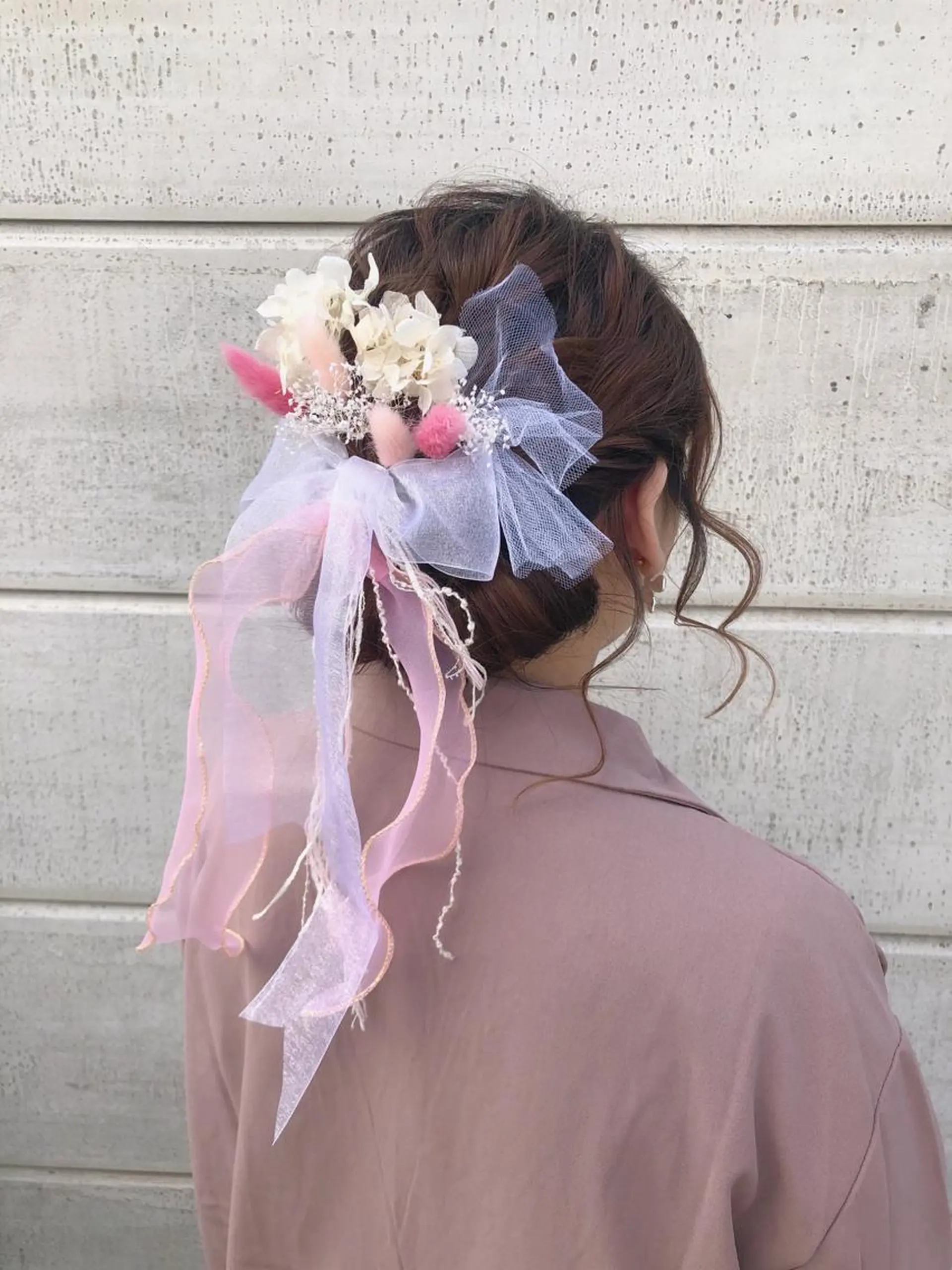 ミディアム カラー パーマ ヘアアレンジ 八巻 晴香のヘアスタイル