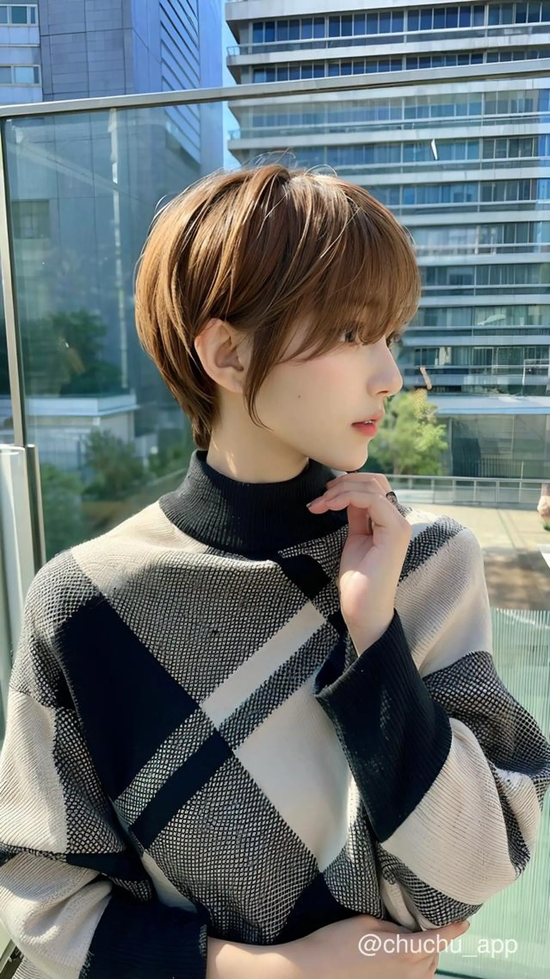 ショート カラー 女性が憧れる ショート/角田愛和のヘアスタイル