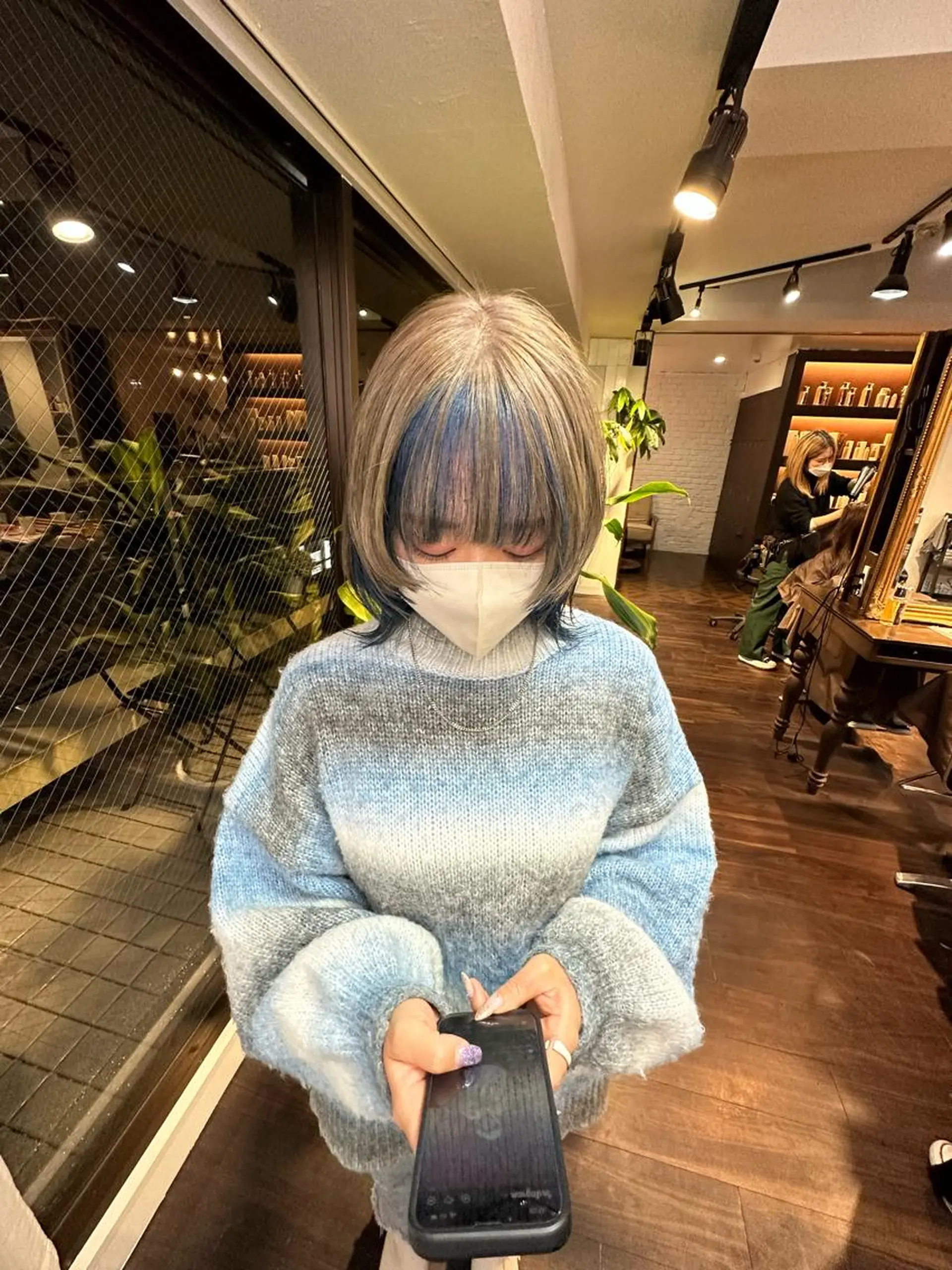 ミディアム 韓国風カラー 髪質改善 韓国風ヘア レイヤーカット トリートメント ワンホン/エクステ ケラチン/Kaitoのヘアスタイル