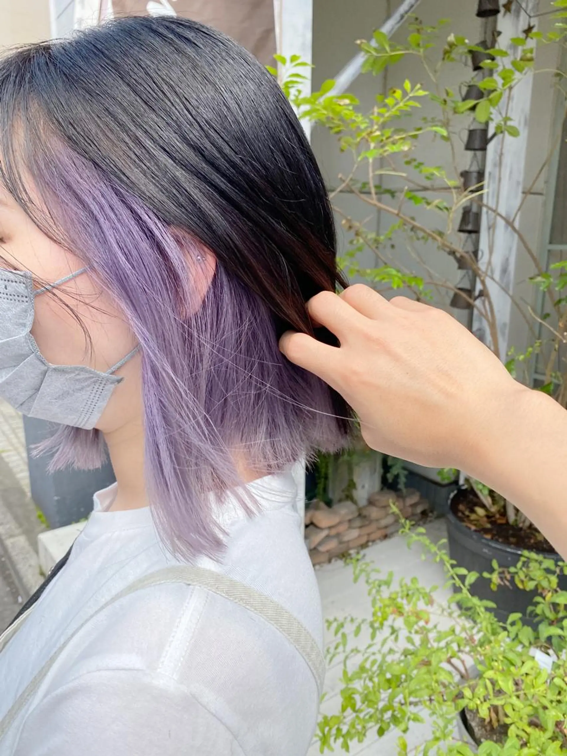カラー ミディアム カット ヘアカラー トリートメント 入江 允のヘアスタイル