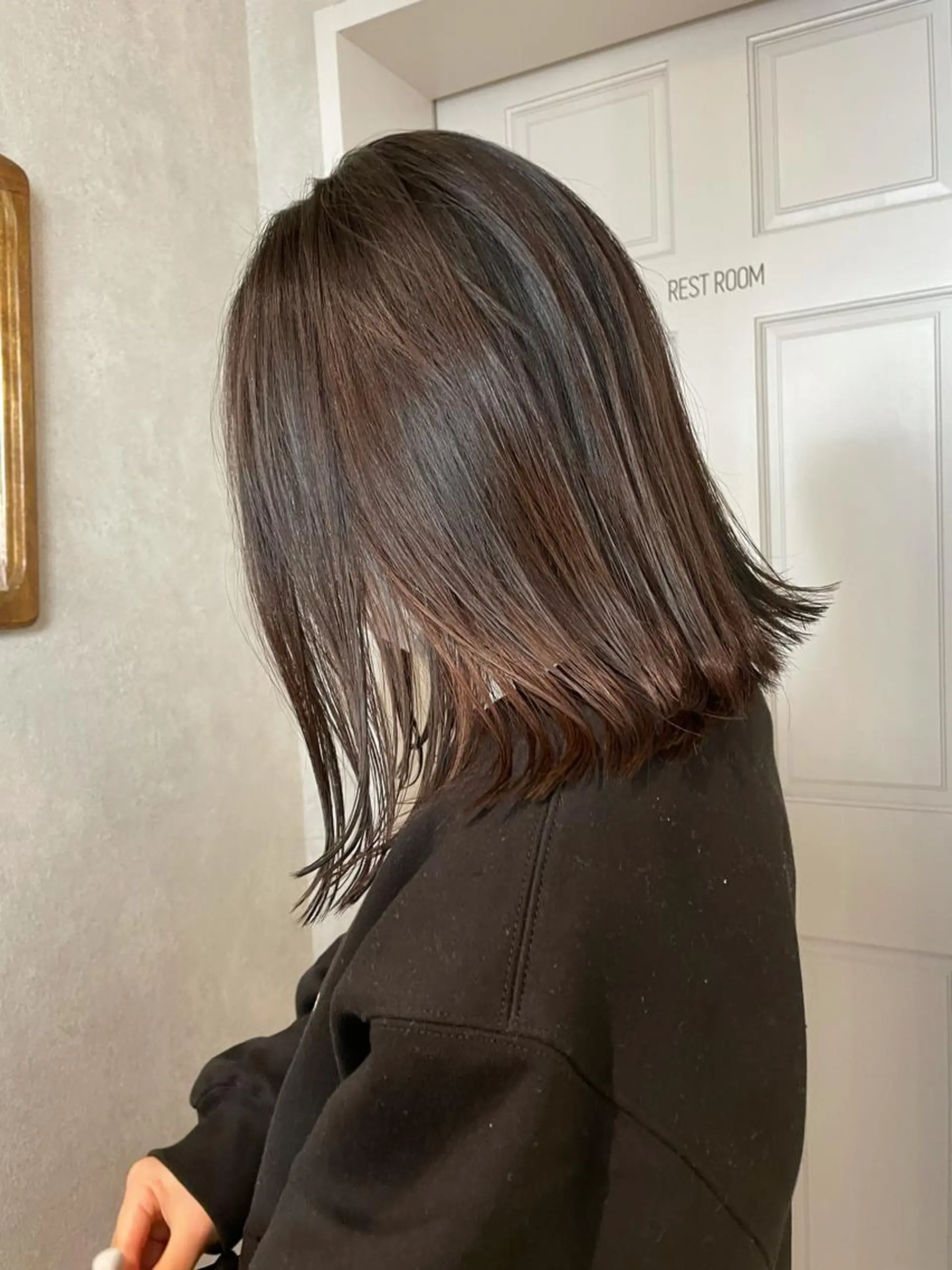 ミディアム カラー カット ナチュラル透明感🌱 小山美樹子のヘアスタイル