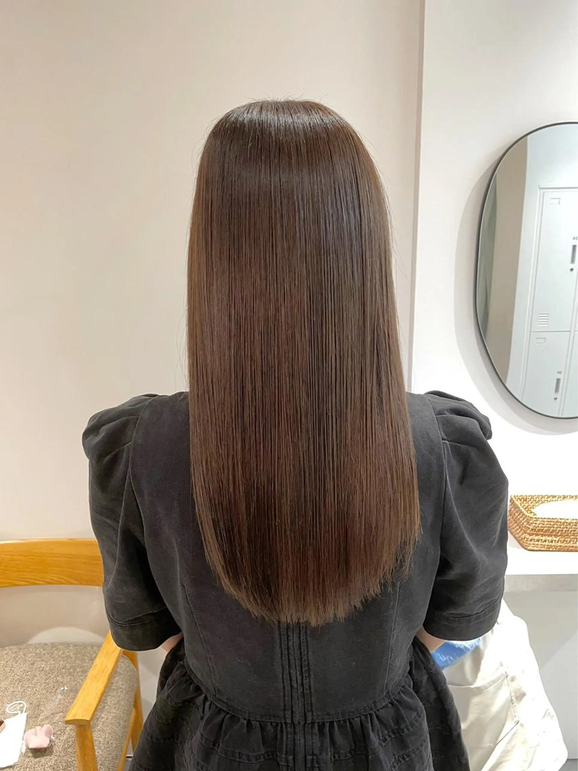 ロング カラー 縮毛矯正 トリートメント 似合わせ美髪ヘア✨ 天王寺．阿倍野🌈のヘアスタイル