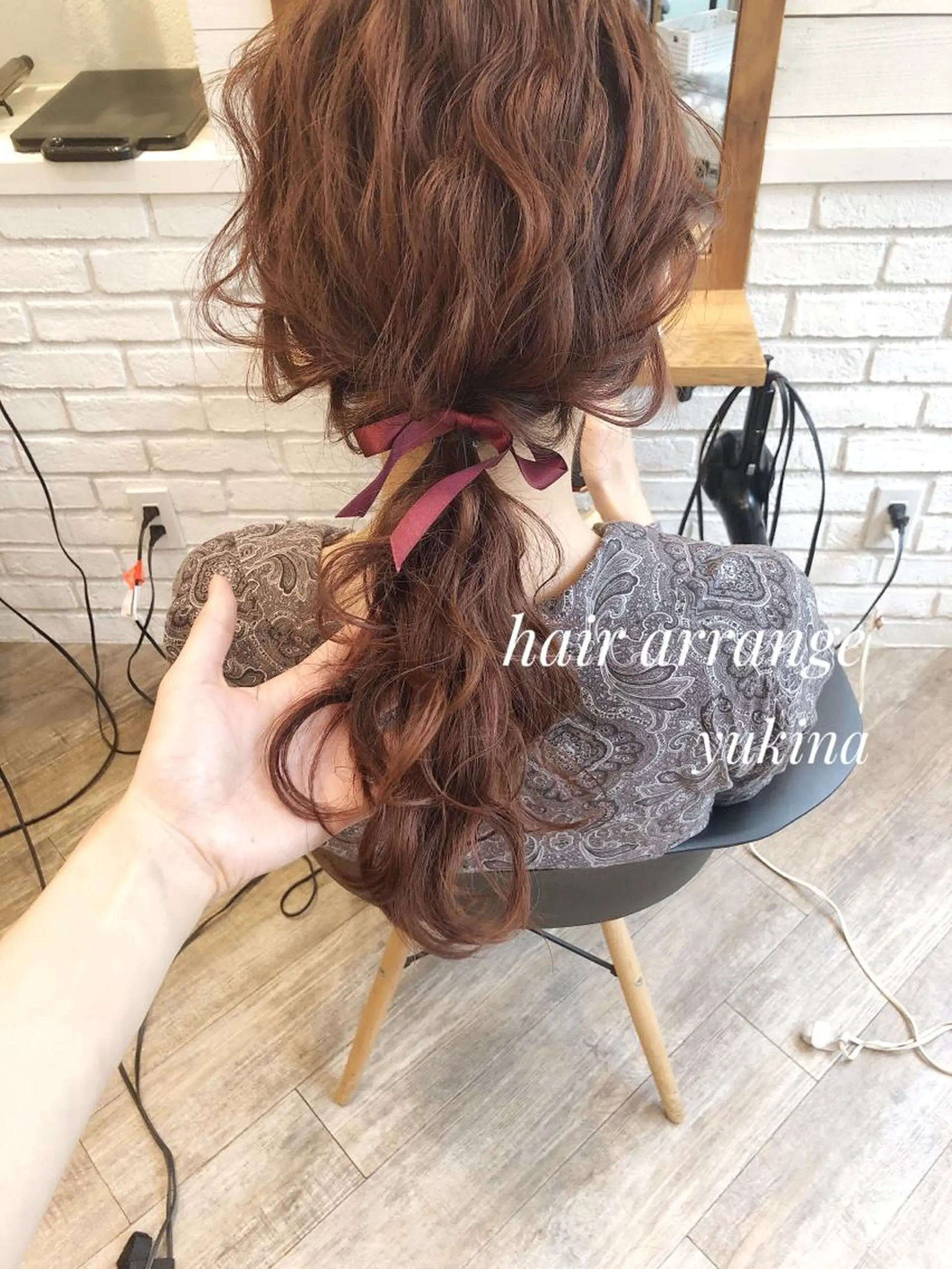 ヘアセット ✨透明感ケアカラー✨ 長野ゆきなのヘアスタイル