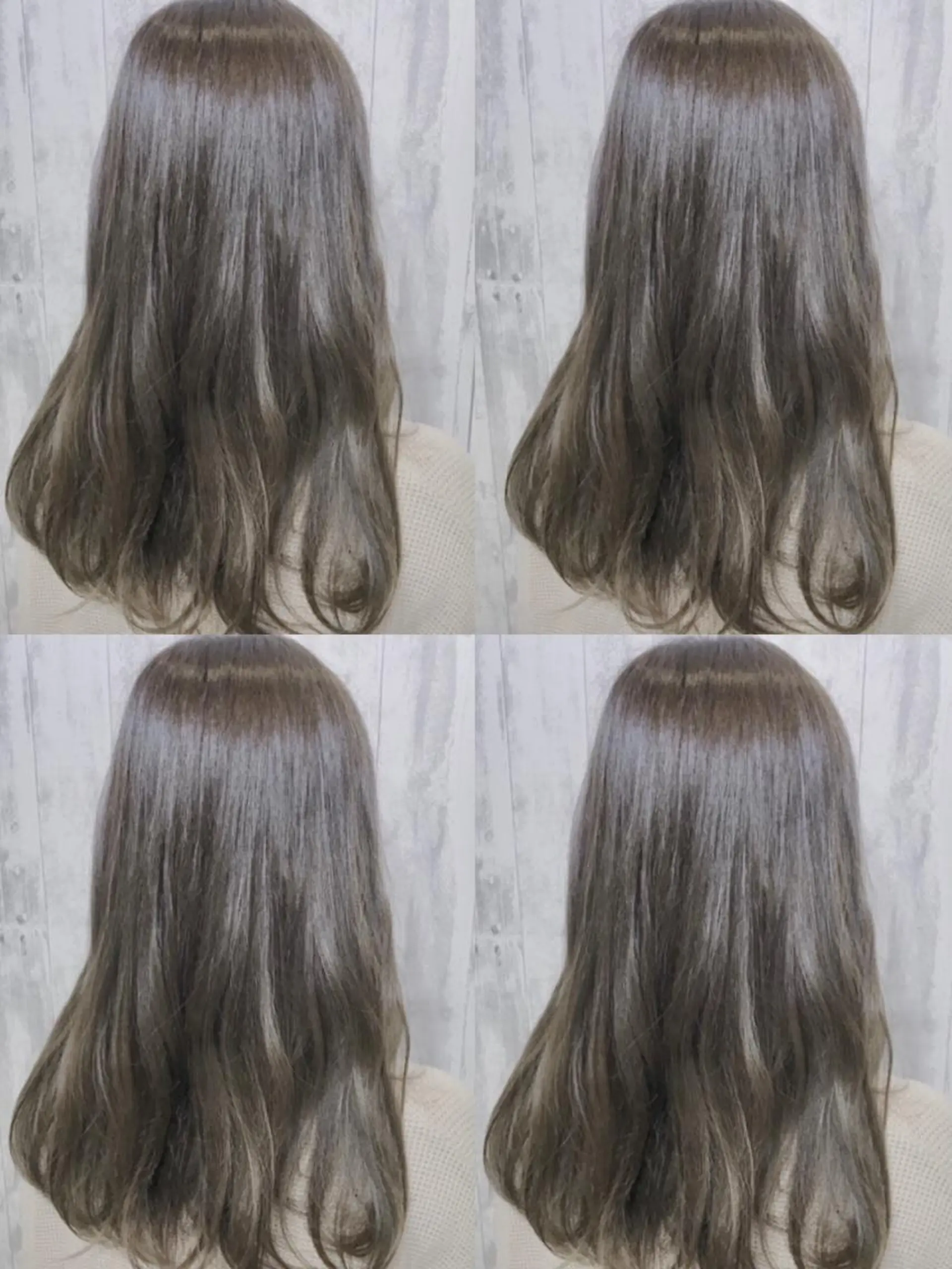 セミロング カラー アッシュ ベージュカラー ハイライトカラー ラテベージュ ラベンダーカラー ヘアカラー ✂︎マンツーマン施術 ａｙｅ✂︎のヘアスタイル