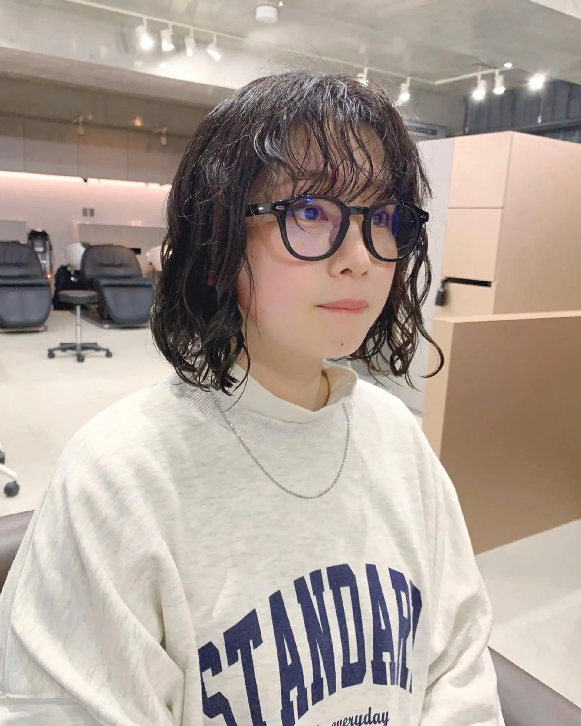 ショート パーマ ボブパーマコテ巻き風 パーマNo1深江秀平のヘアスタイル