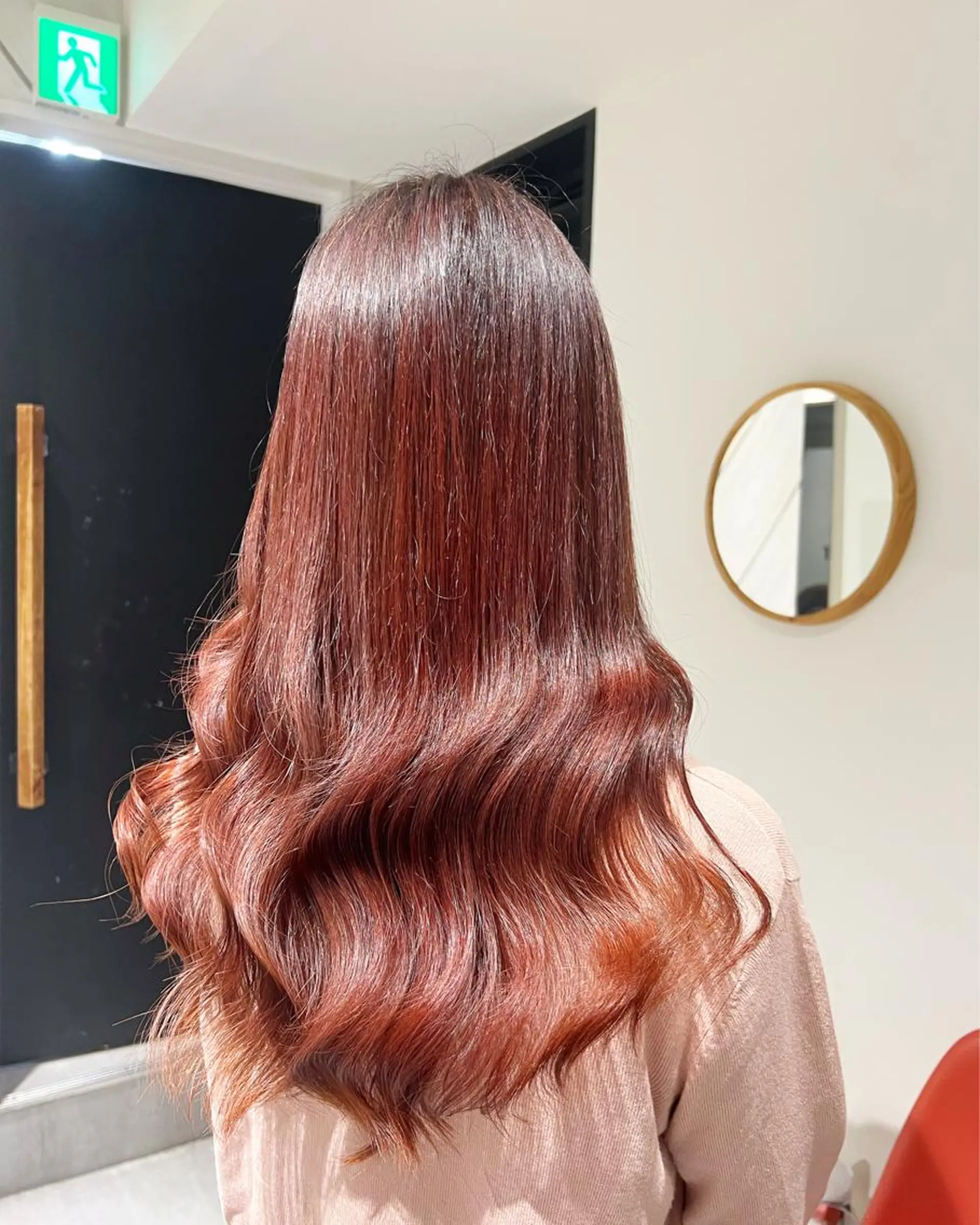 ロング カラー ヘアカラー ai 梅田/暖色カラーのヘアスタイル