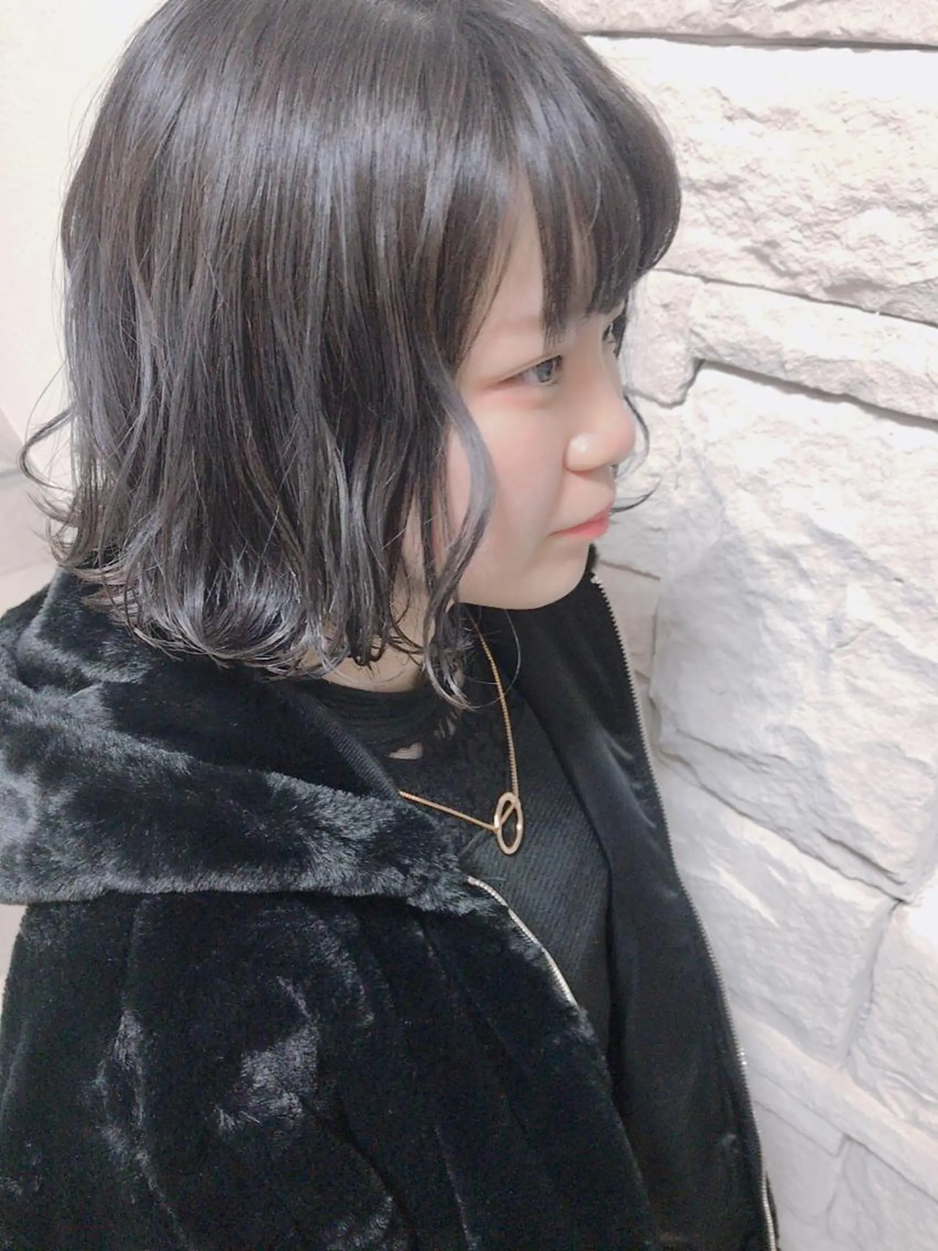 ミディアム カラー パーマ ヘアアレンジ メンズ ボブ カット ヘアカラー ちこ .のヘアスタイル