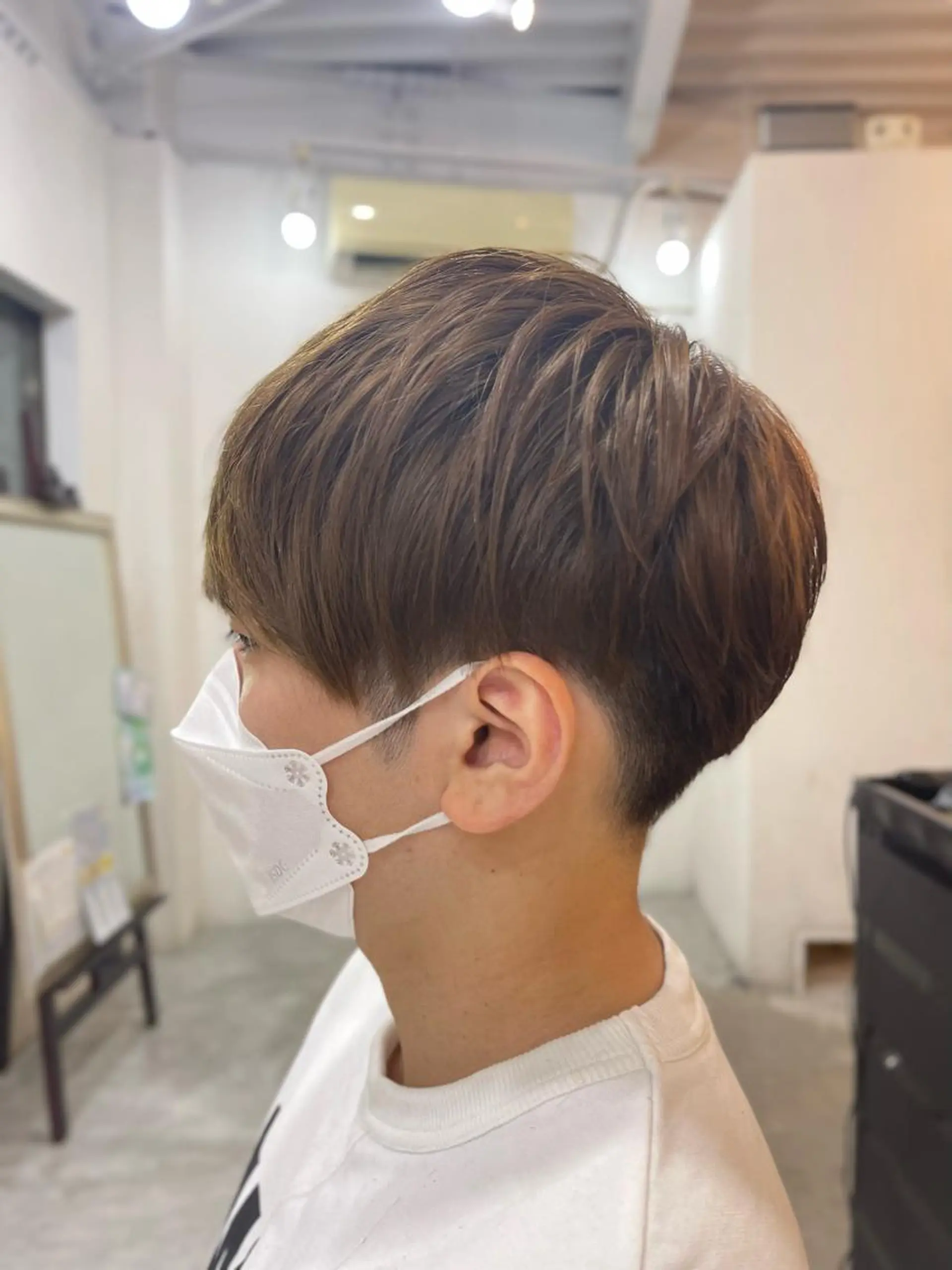 ショート メンズ マッシュ 刈り上げ 尾野 雅斗のヘアスタイル