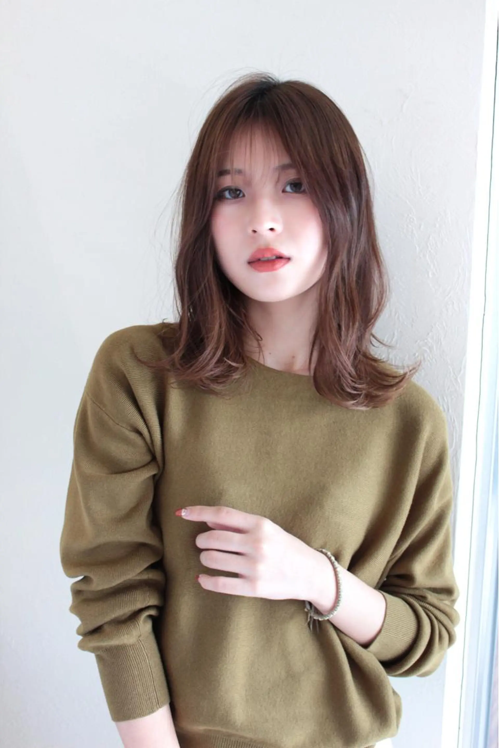 セミロング カット ヘアカラー トリートメント ✨レイヤーお任せ✨ 林有里子のヘアスタイル