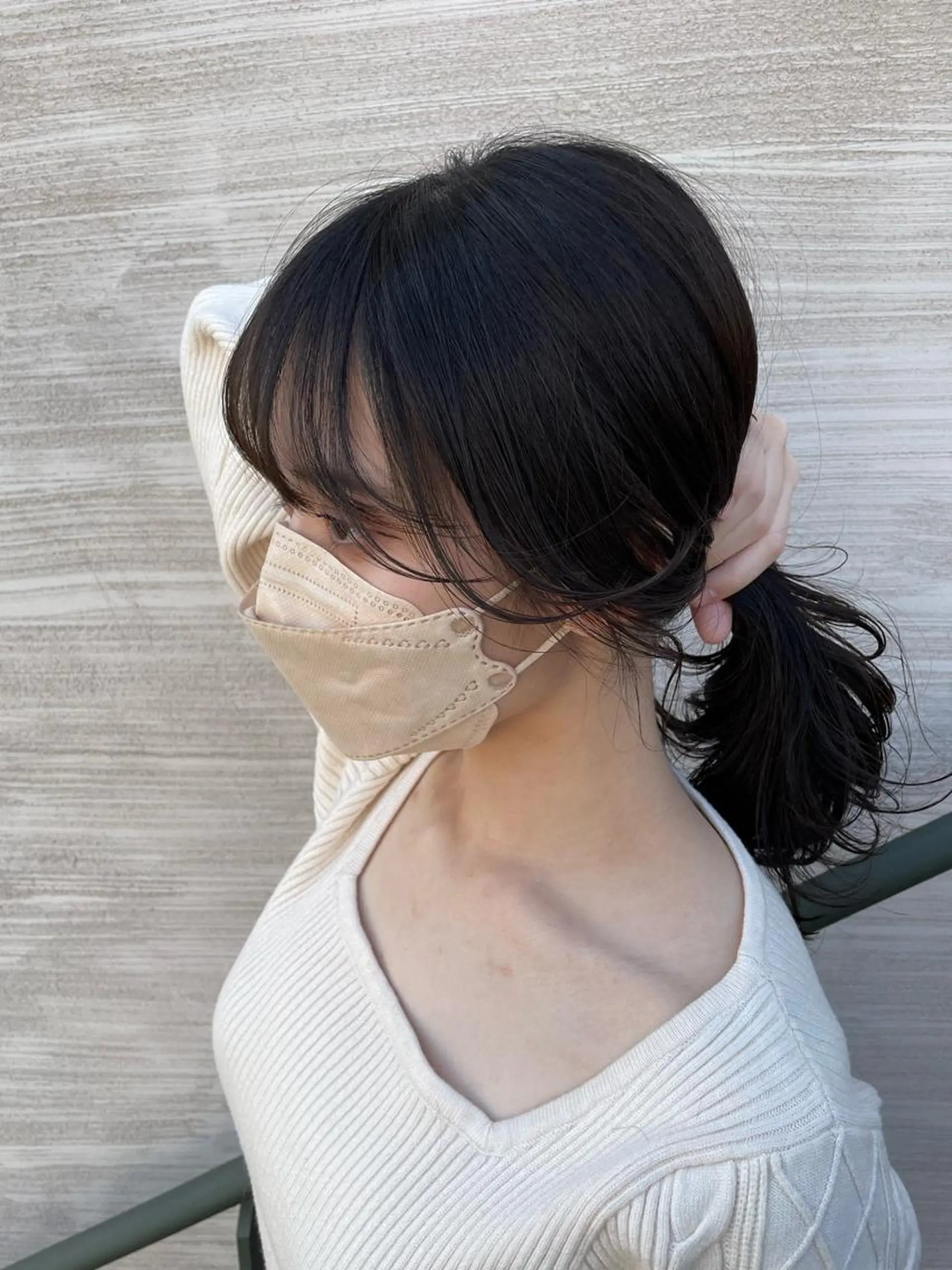 セミロング カラー バレイヤージュ ベージュカラー ブロンド デザインカラー グラデーションカラー カット 韓国風/オシャレ /縮毛矯正/滝口琴未のヘアスタイル