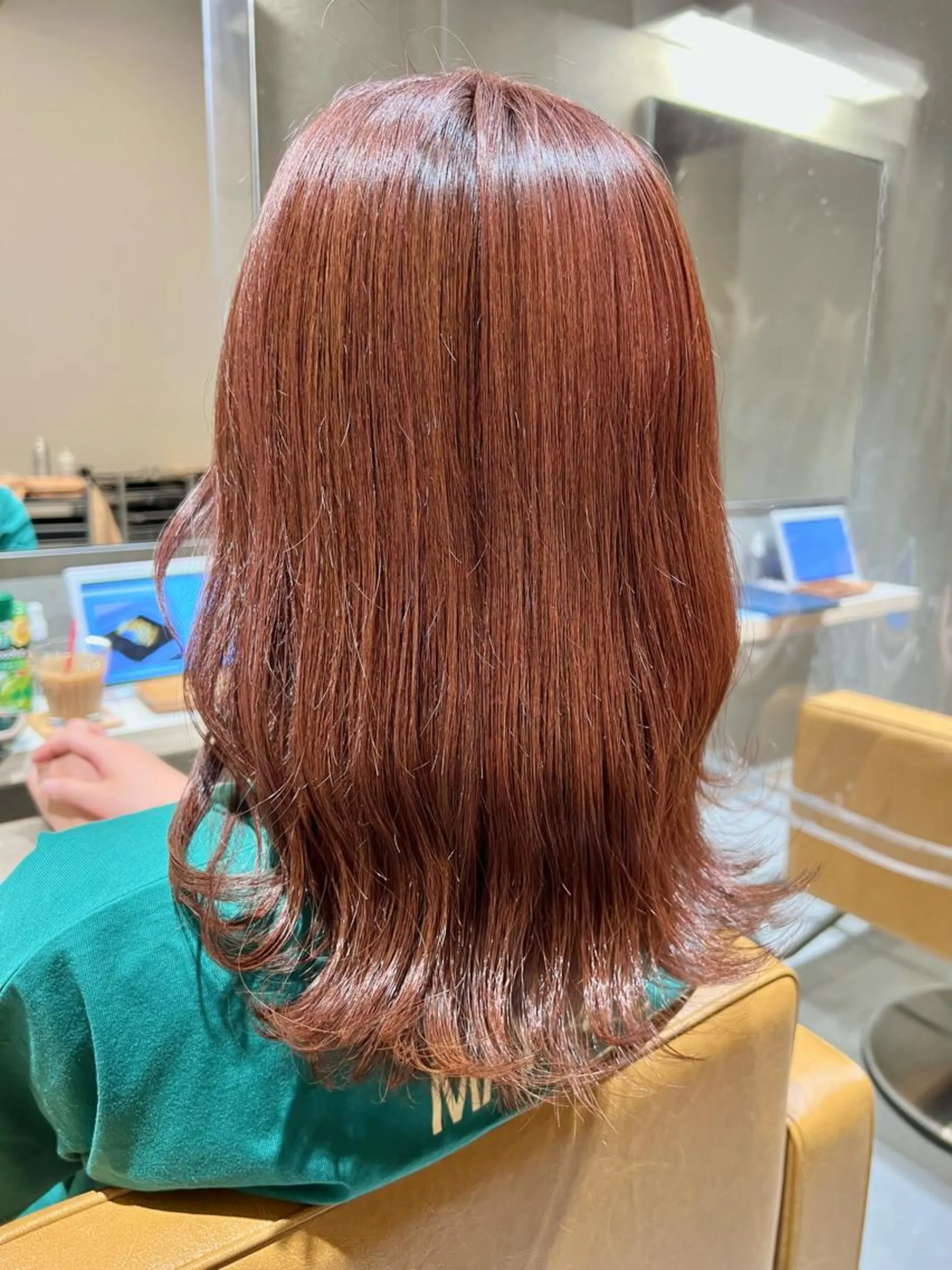 ミディアム カラー カット ヘアカラー 縮毛矯正×艶カラー /中村勇太のヘアスタイル