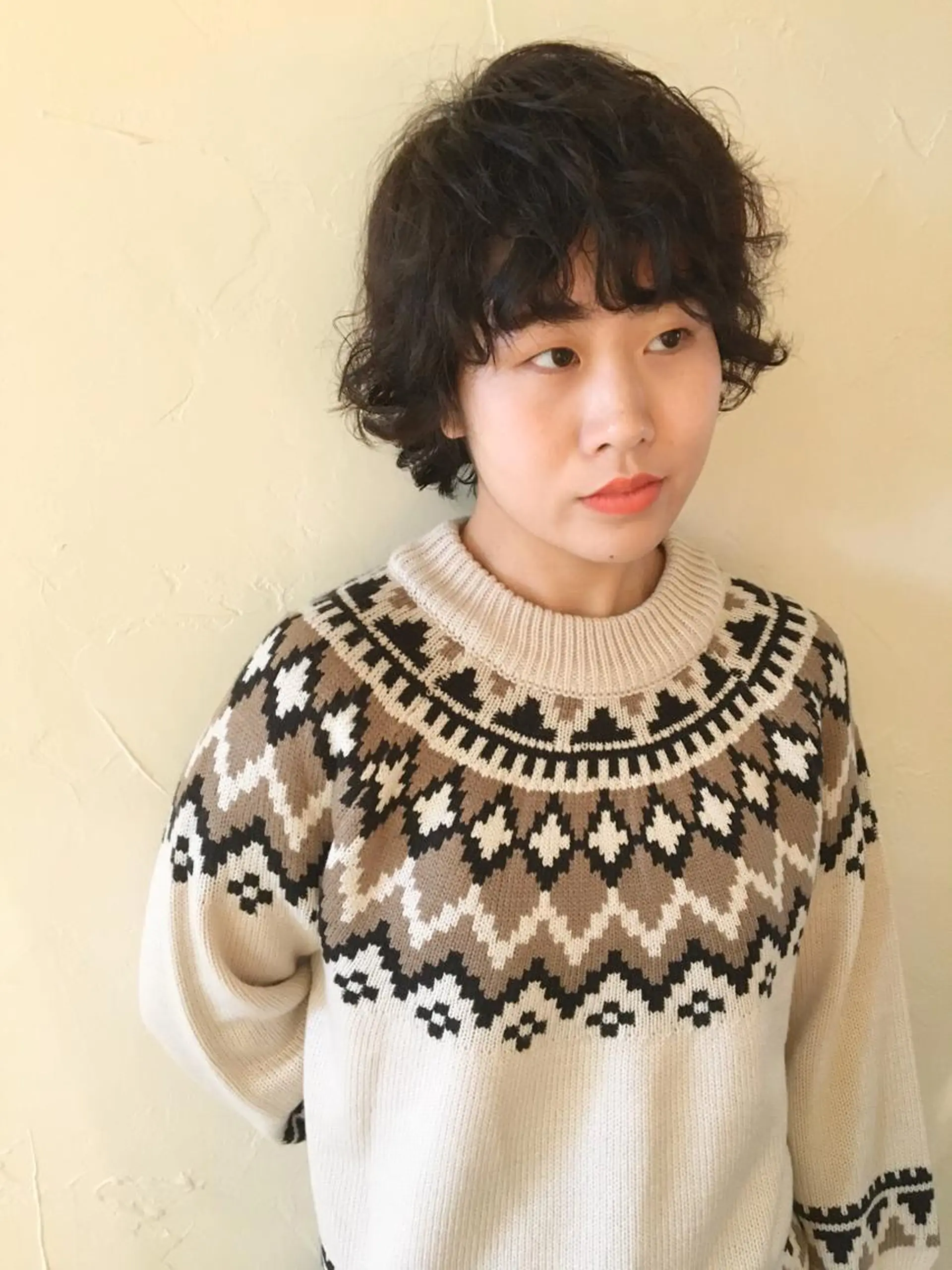 ショート パーマ シマダ アユミのヘアスタイル