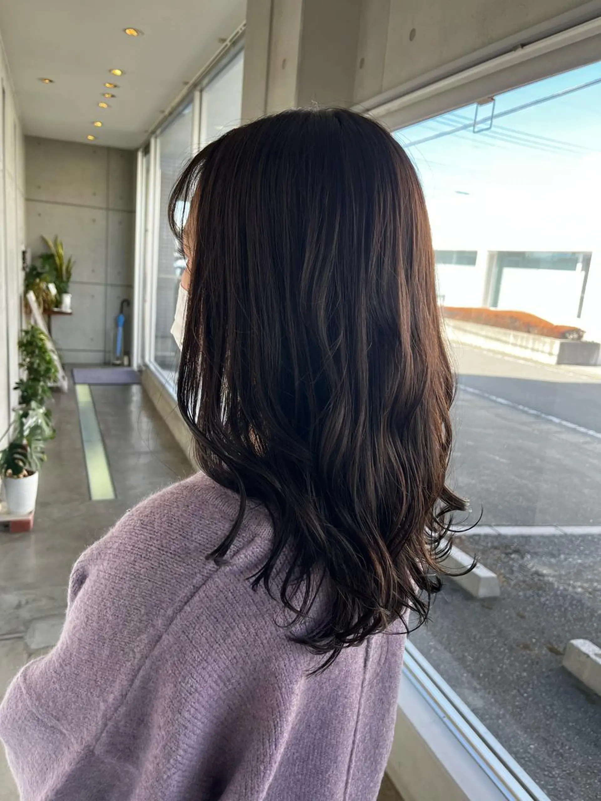 ミディアム おせ ちさとのヘアスタイル