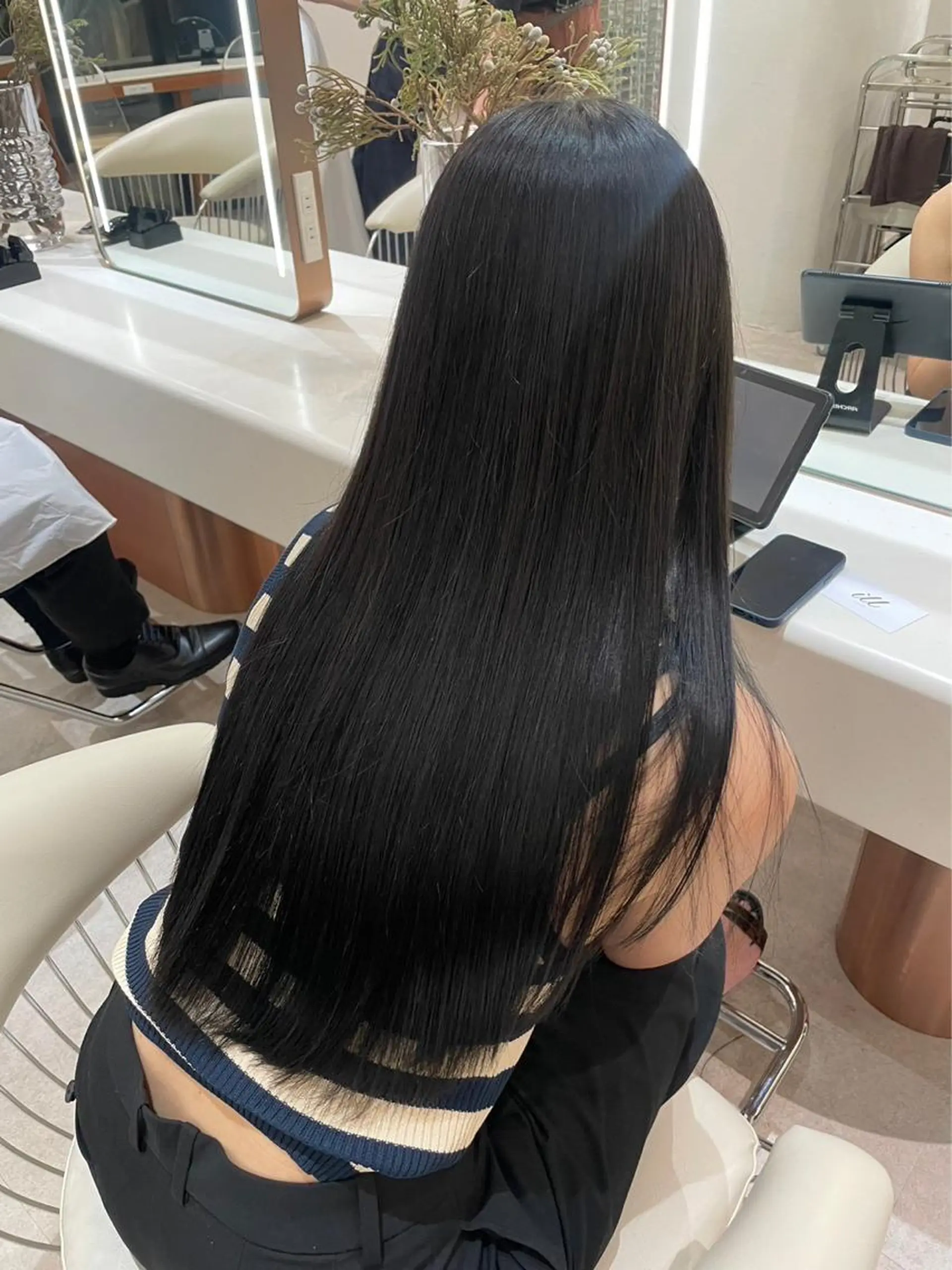 ミディアム ヘアカラー トリートメント 韓国ヘア/館林美容室 /髪質改善/涼のヘアスタイル