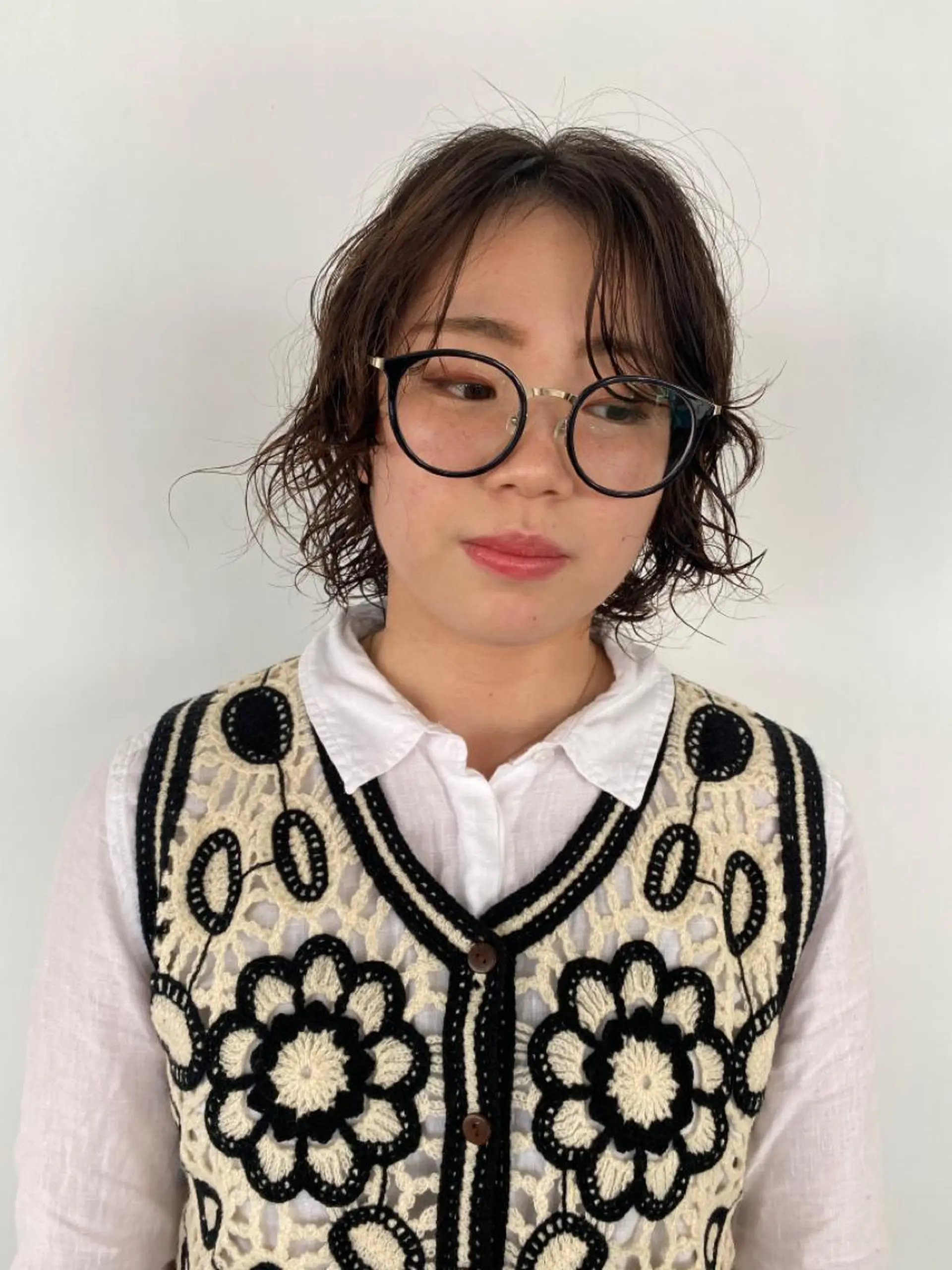 ミディアム パーマ KOOKI スティードトーキョーのヘアスタイル