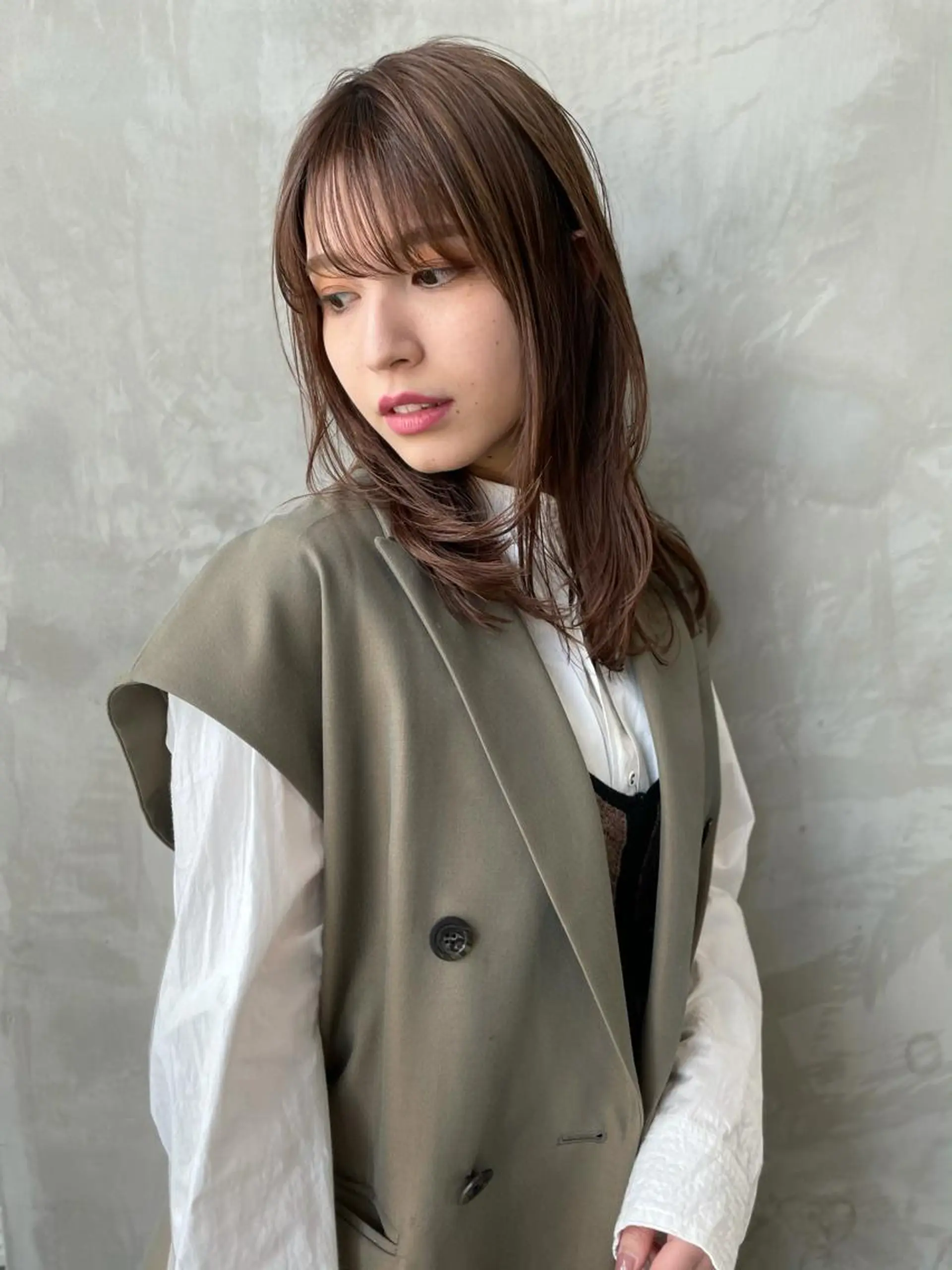 ミディアム カラー 韓国ヘア 店長NEGIのヘアスタイル