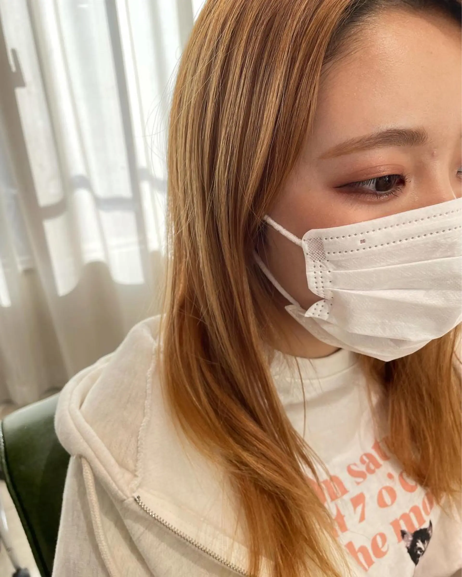 セミロング カラー ミストバング ベージュカラー  フェイスフレーミング ホワイトベージュ カット ヘアカラー トリートメント ヘッドスパ 過去一の柔髪ヘア 🌿einshairのヘアスタイル