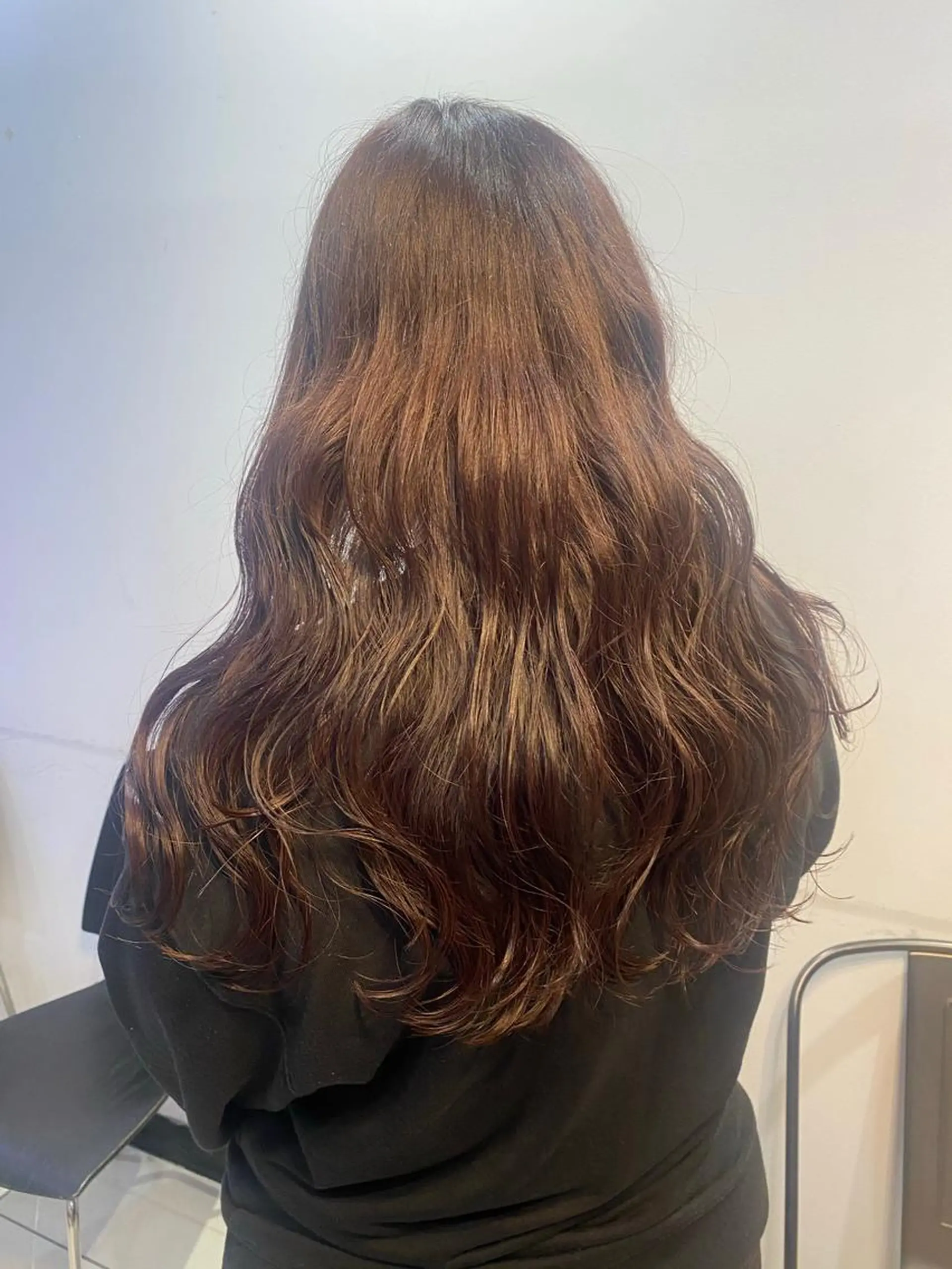 ロング カラー ブラウンカラー 髪質改善 ∴Sanae. ∴ トータルビューティーのマツエク・マツパデザイン