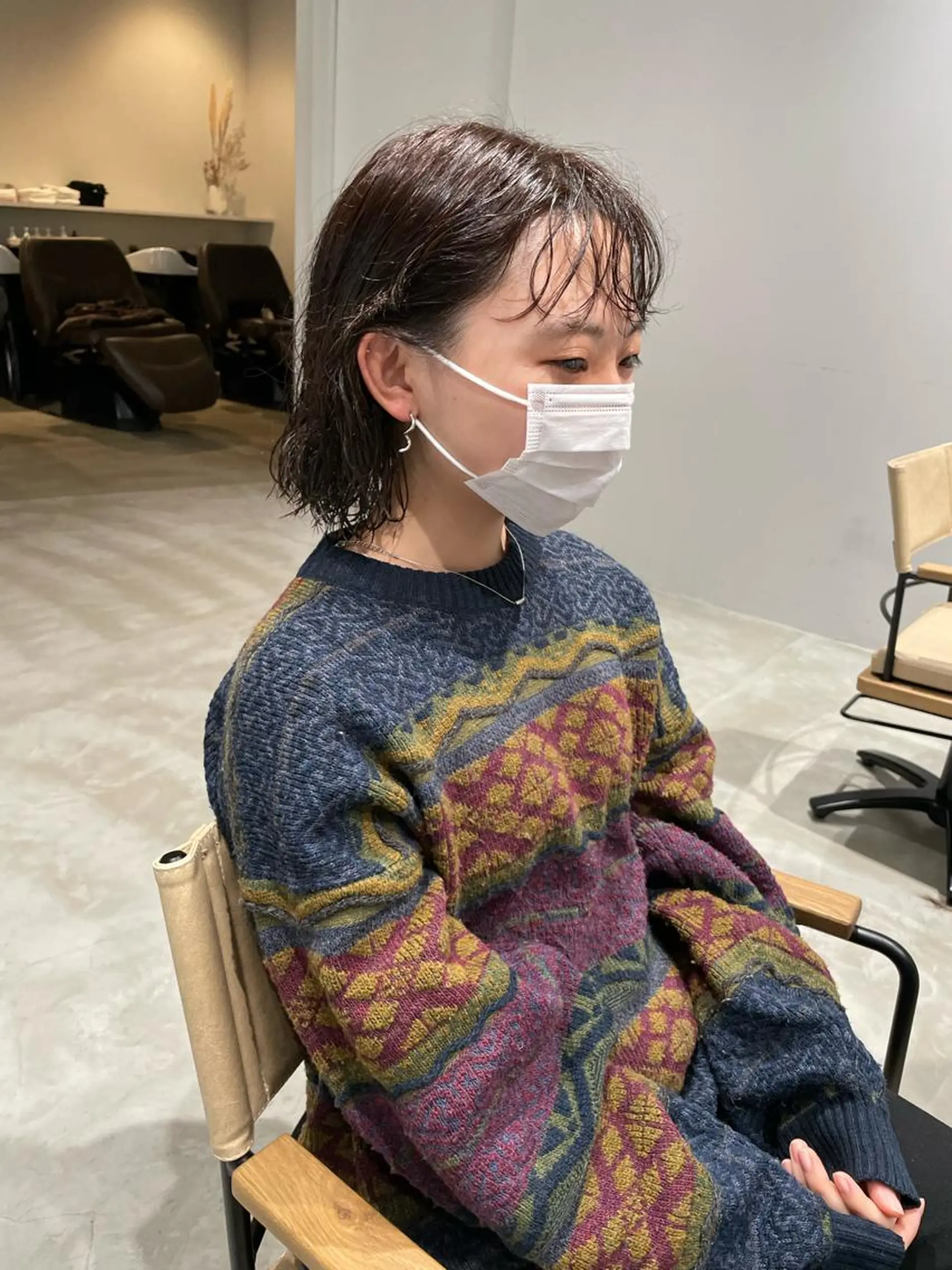 ミディアム パーマ tuna   トゥナ所属・藤川 暖士のヘアスタイル