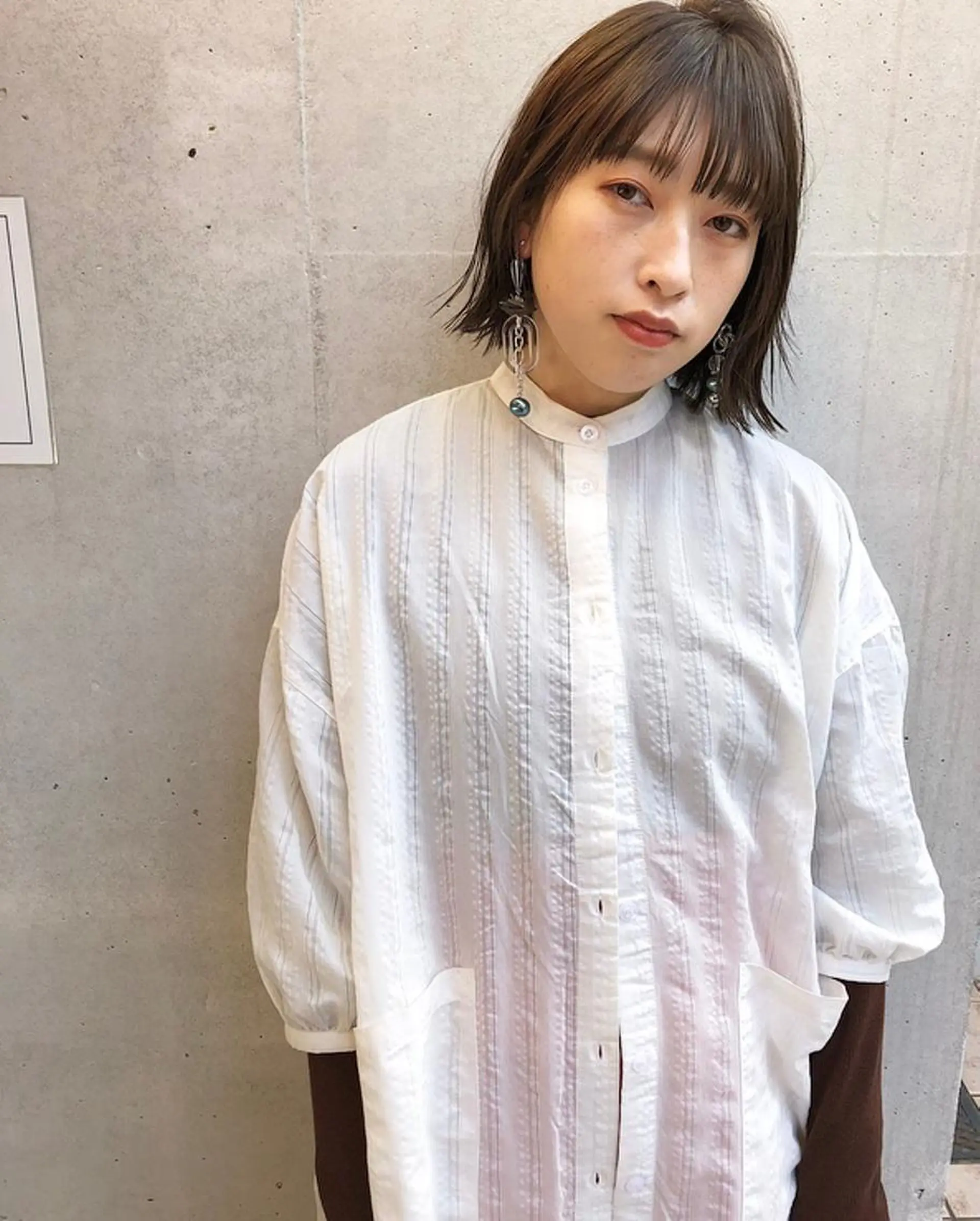 ミディアム カラー mayu ○のヘアスタイル