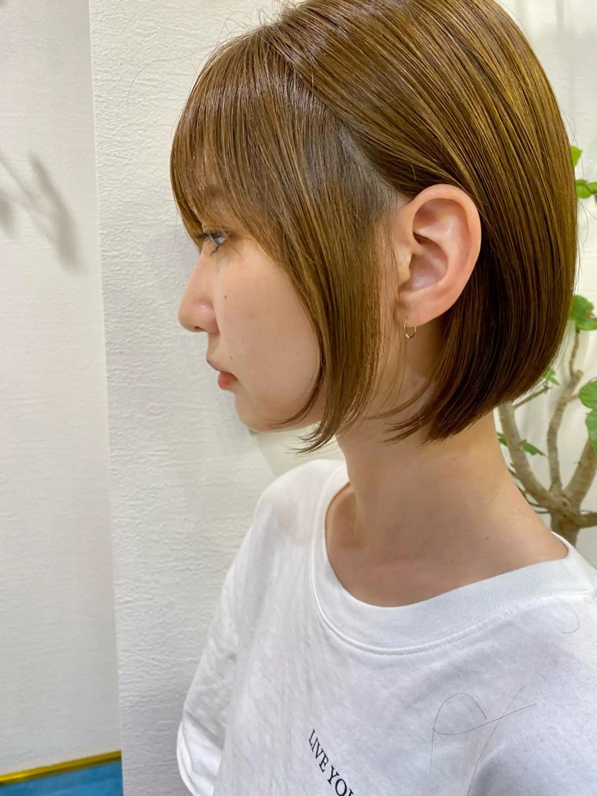 ショート カラー 顔周り/ブリーチなし /縮毛矯正🫧伊勢のヘアスタイル