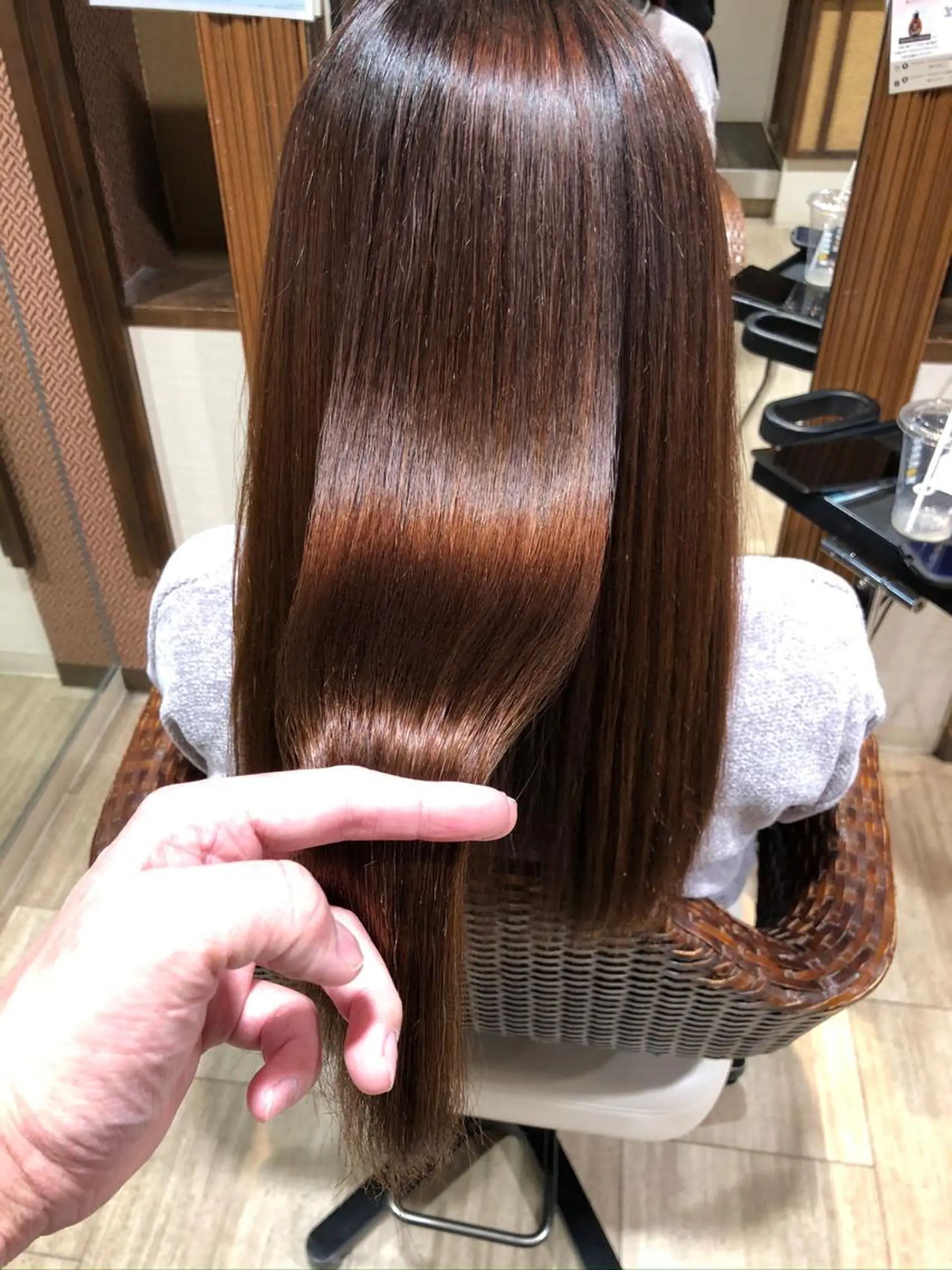 セミロング 髪質改善 髪質改善特化KIZU /艶髪研究（京都）のヘアスタイル