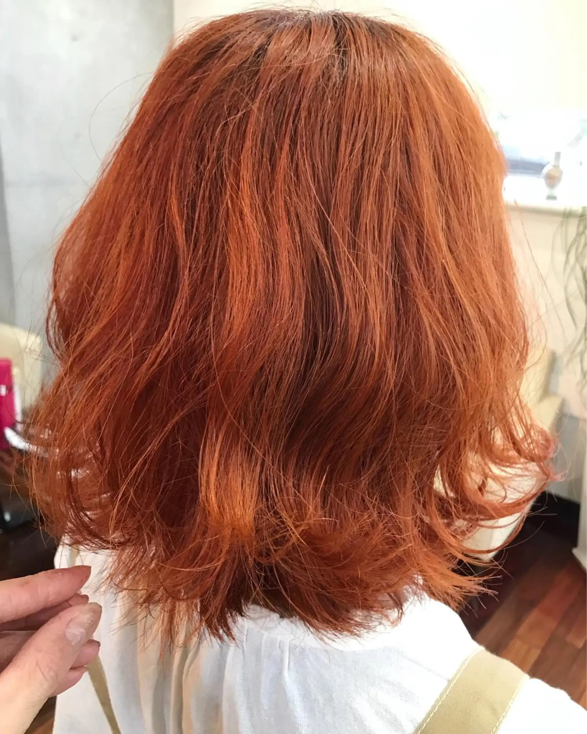 ミディアム 山内 悠のヘアスタイル