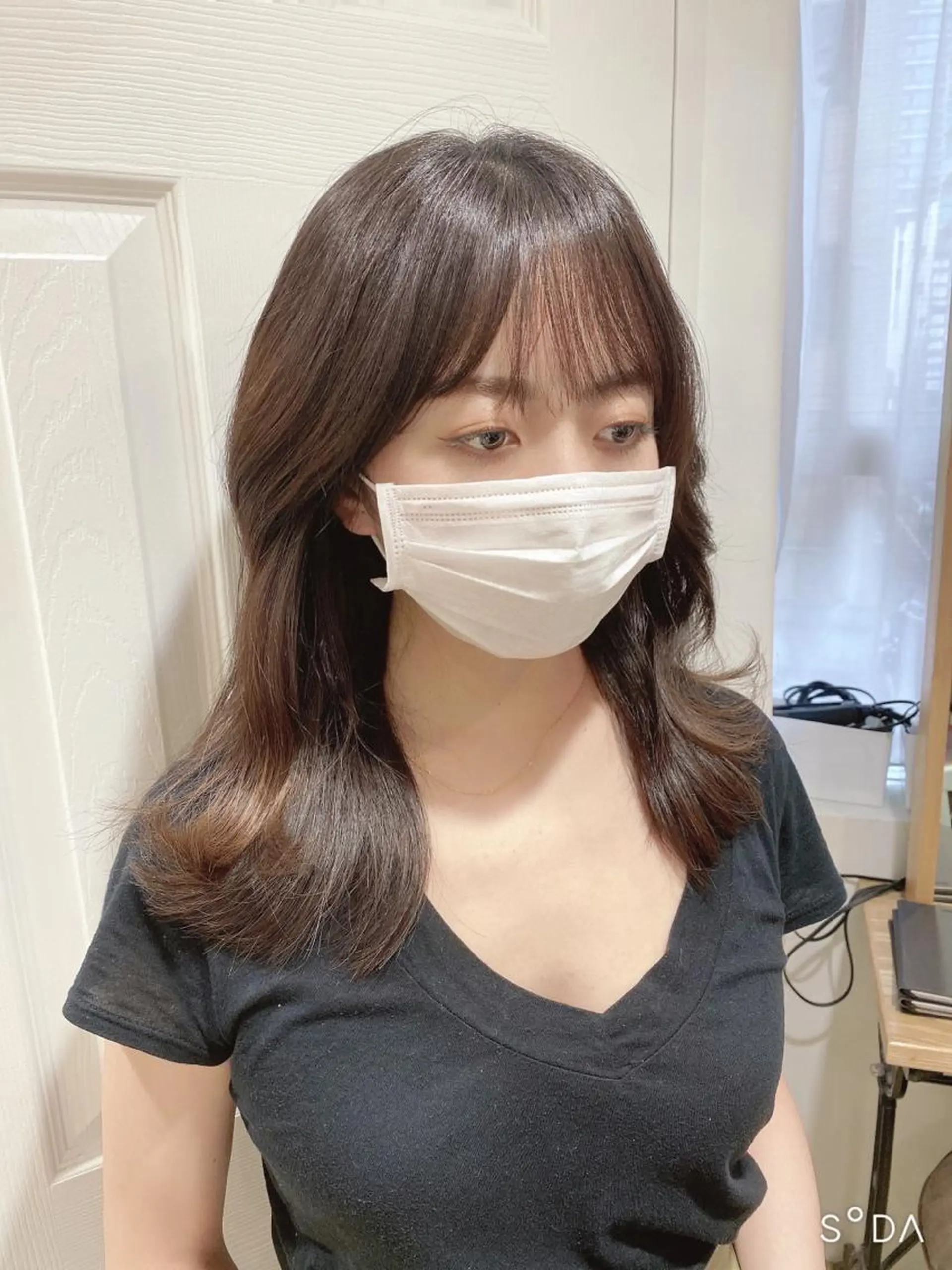 セミロング カット パーソナルカラー lapiax阿部のヘアスタイル
