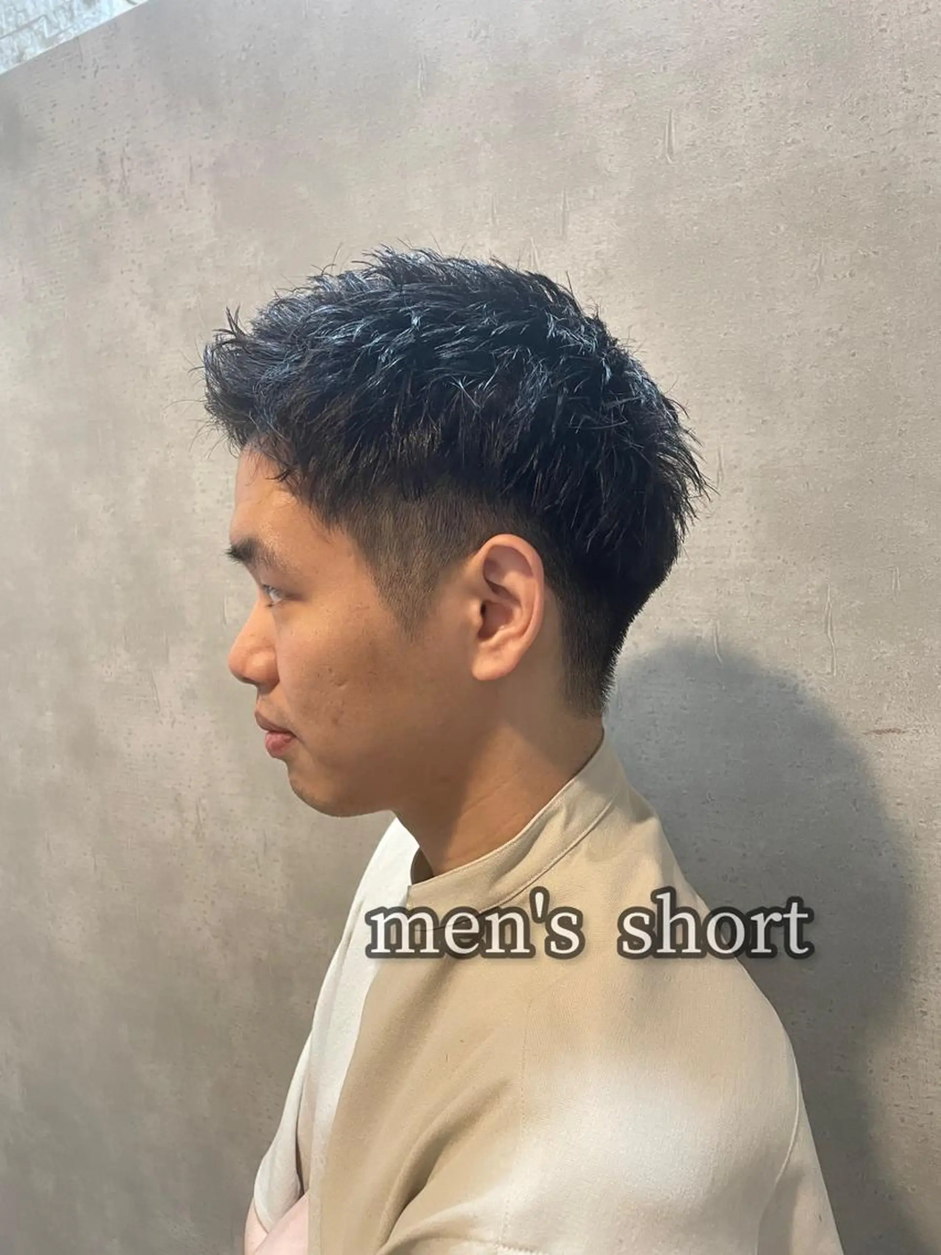 メンズ センターパート マッシュウルフ マッシュ メンズパーマ メンズショート カット ヘアセット 心斎橋/メンズ /ルレイル/地形真希のヘアスタイル