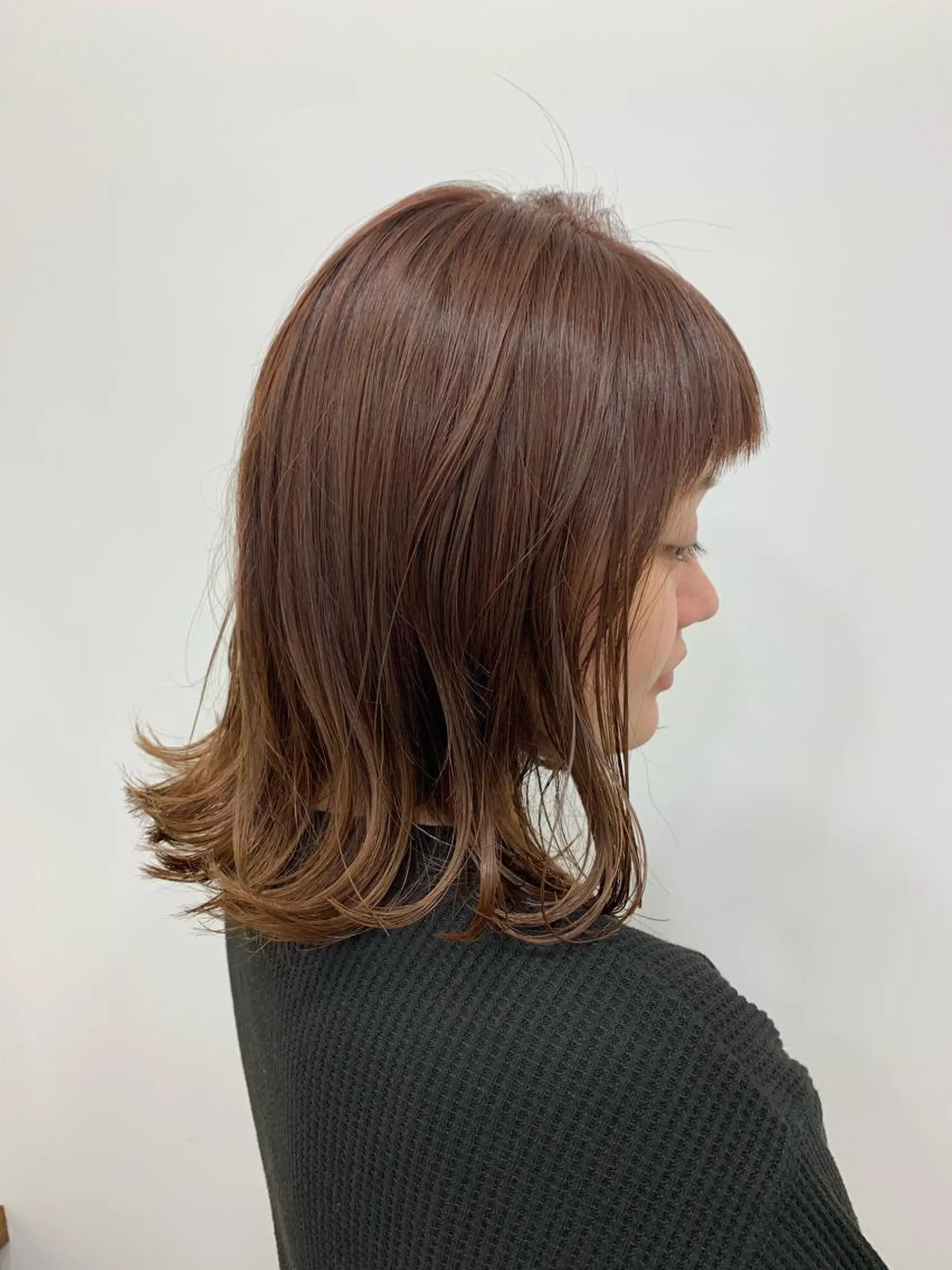 ミディアム カラー ベージュカラー ピンクカラー ピンクベージュ ヘアカラー トリートメント 垢抜けヘア♡柔らかい カラー/mihoのヘアスタイル
