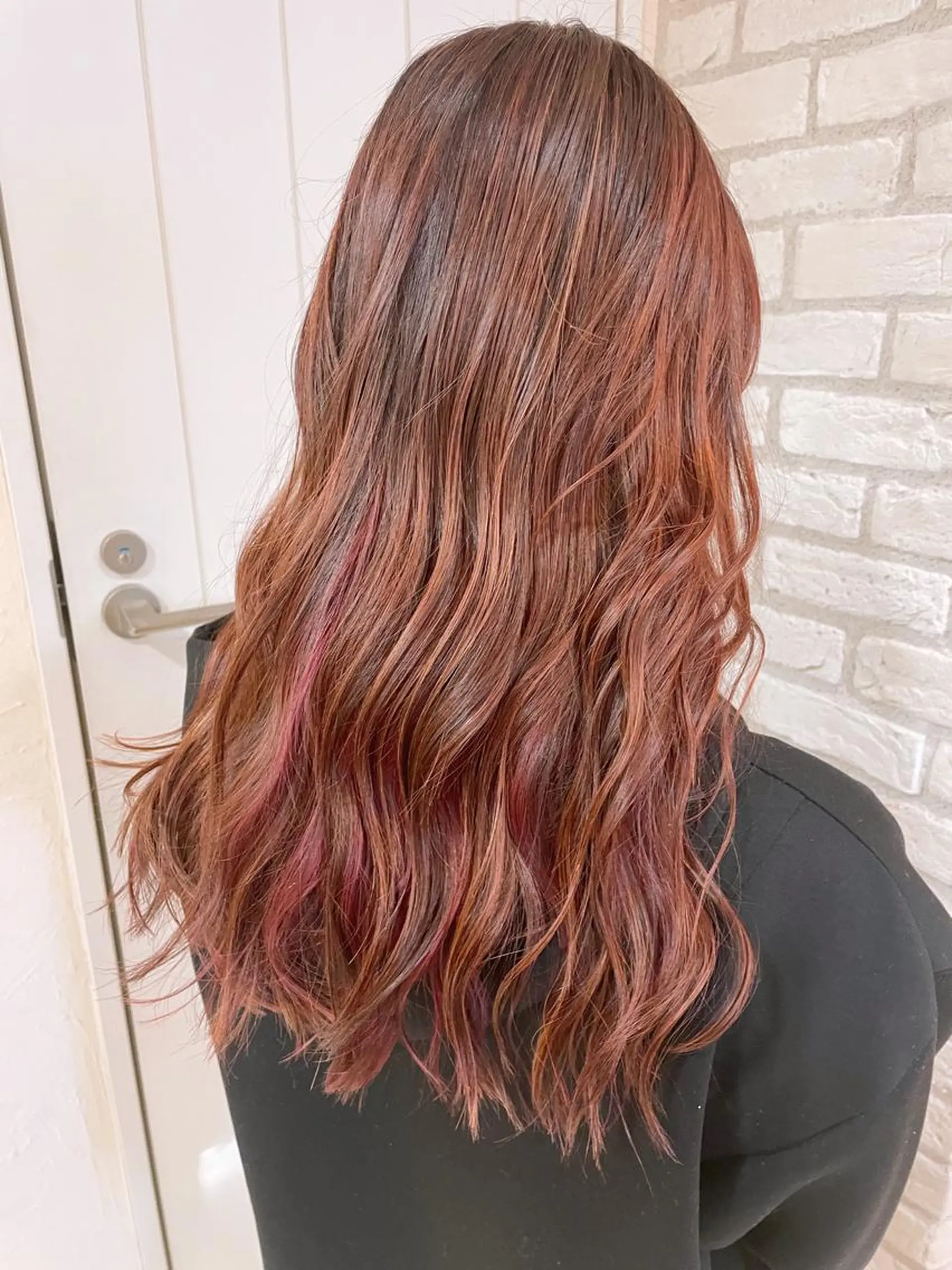 ロング カラー インナーカラー 清水 有実子のヘアスタイル