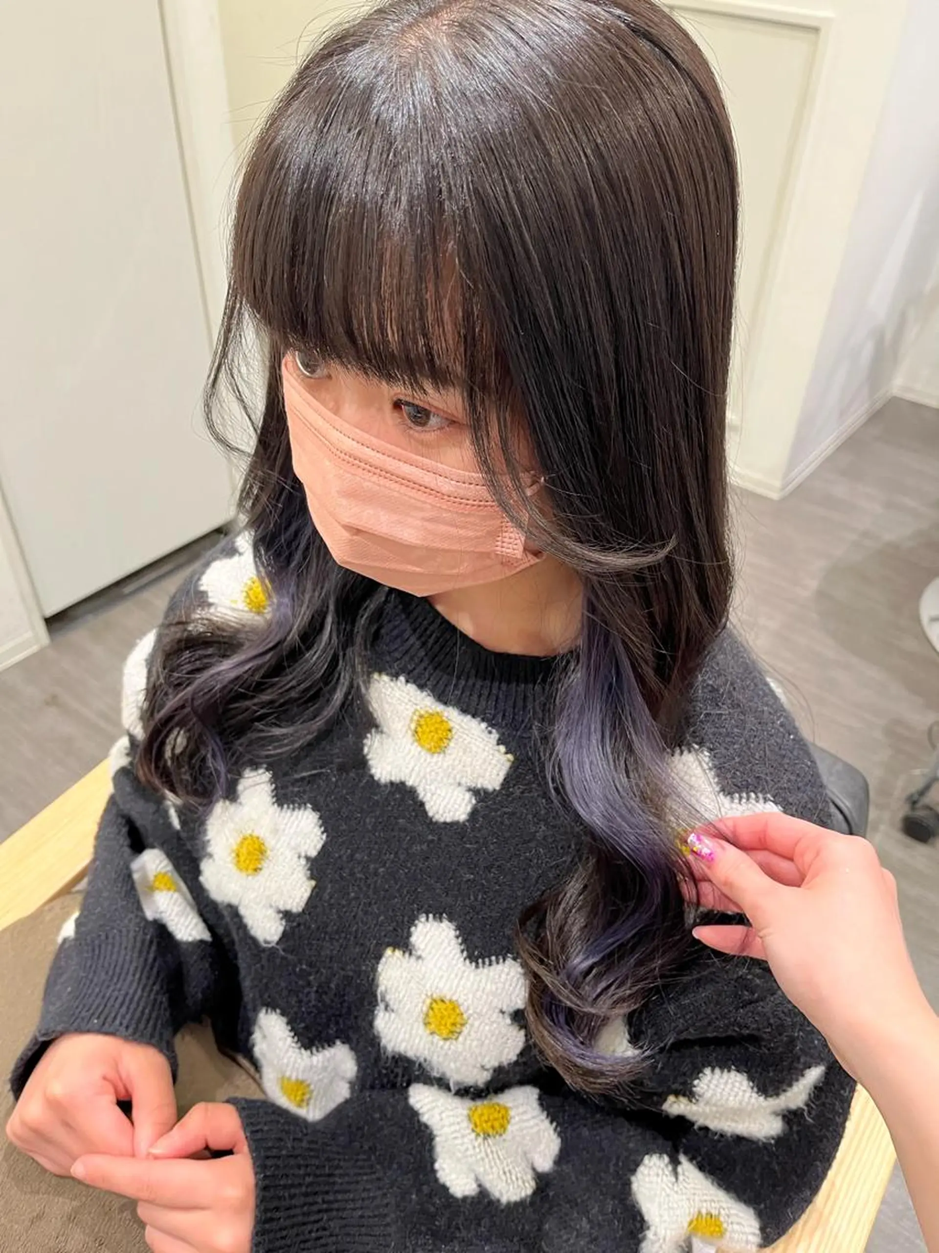 ロング ヘアカラー トリートメント ヘッドスパ 大野 美紅のヘアスタイル