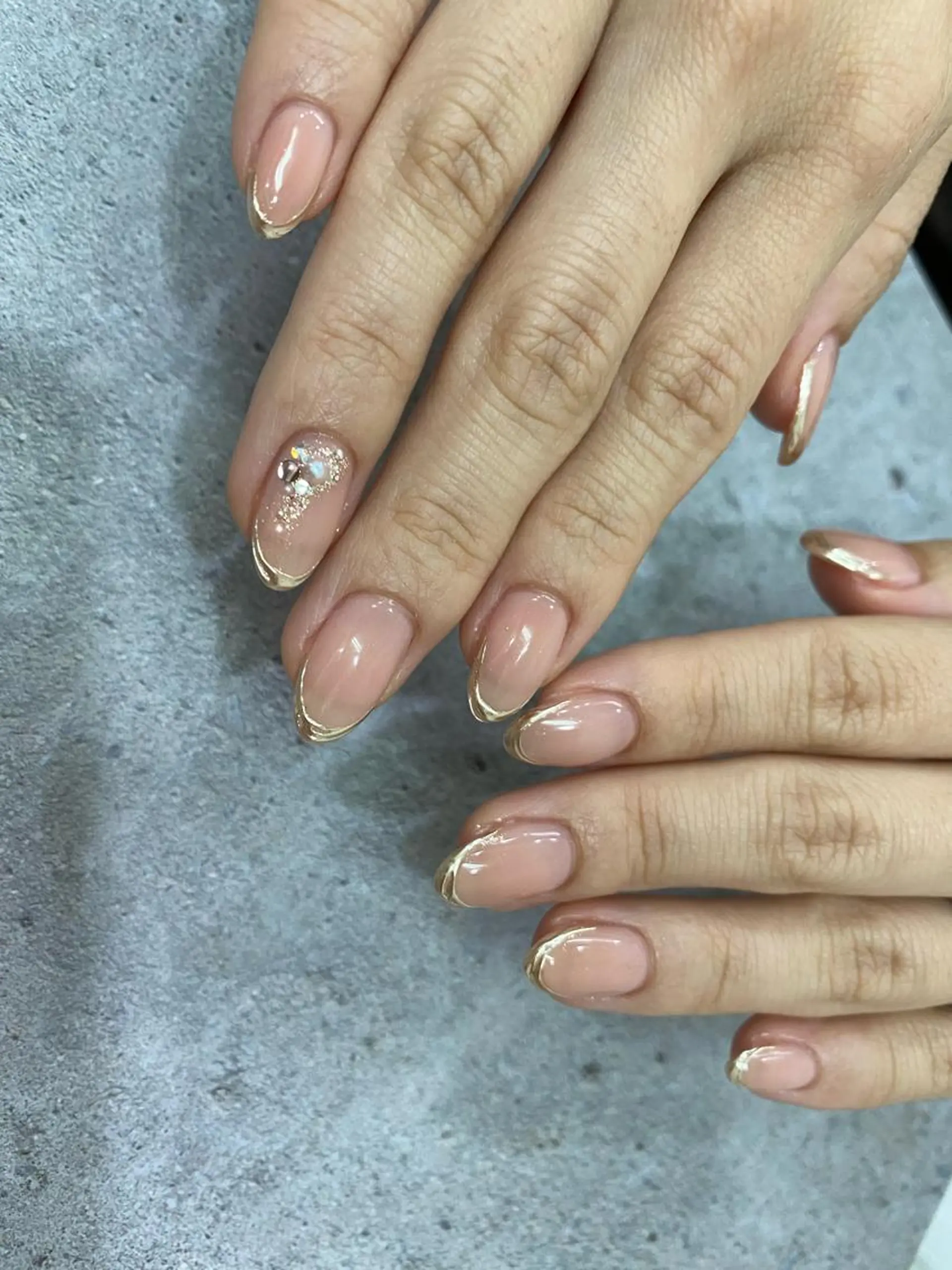 ネイル ミラーネイル シンプルネイル ブライダルネイル ハンドネイル nailsalon ∞ ﾐｶﾅﾙ ∞のネイルデザイン