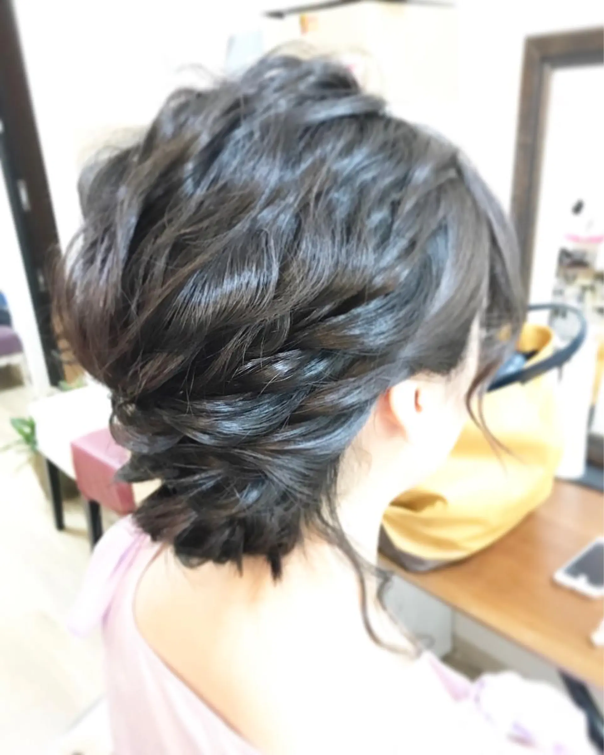 セミロング ヘアアレンジ 早朝✨ヘアセット 着付け/清水玲歌のヘアスタイル