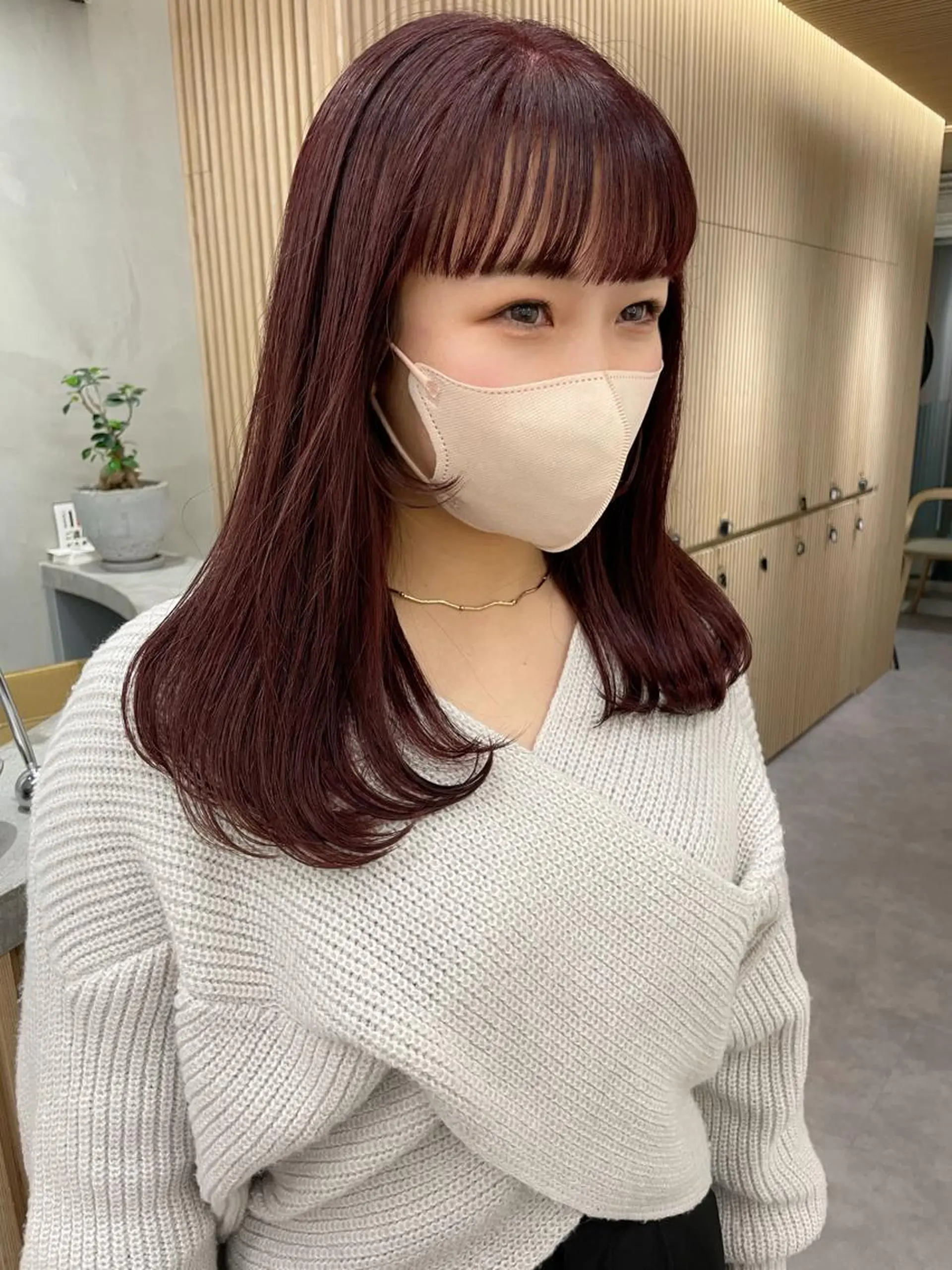 セミロング レイヤー縮毛矯正 ささきすずね💗のヘアスタイル