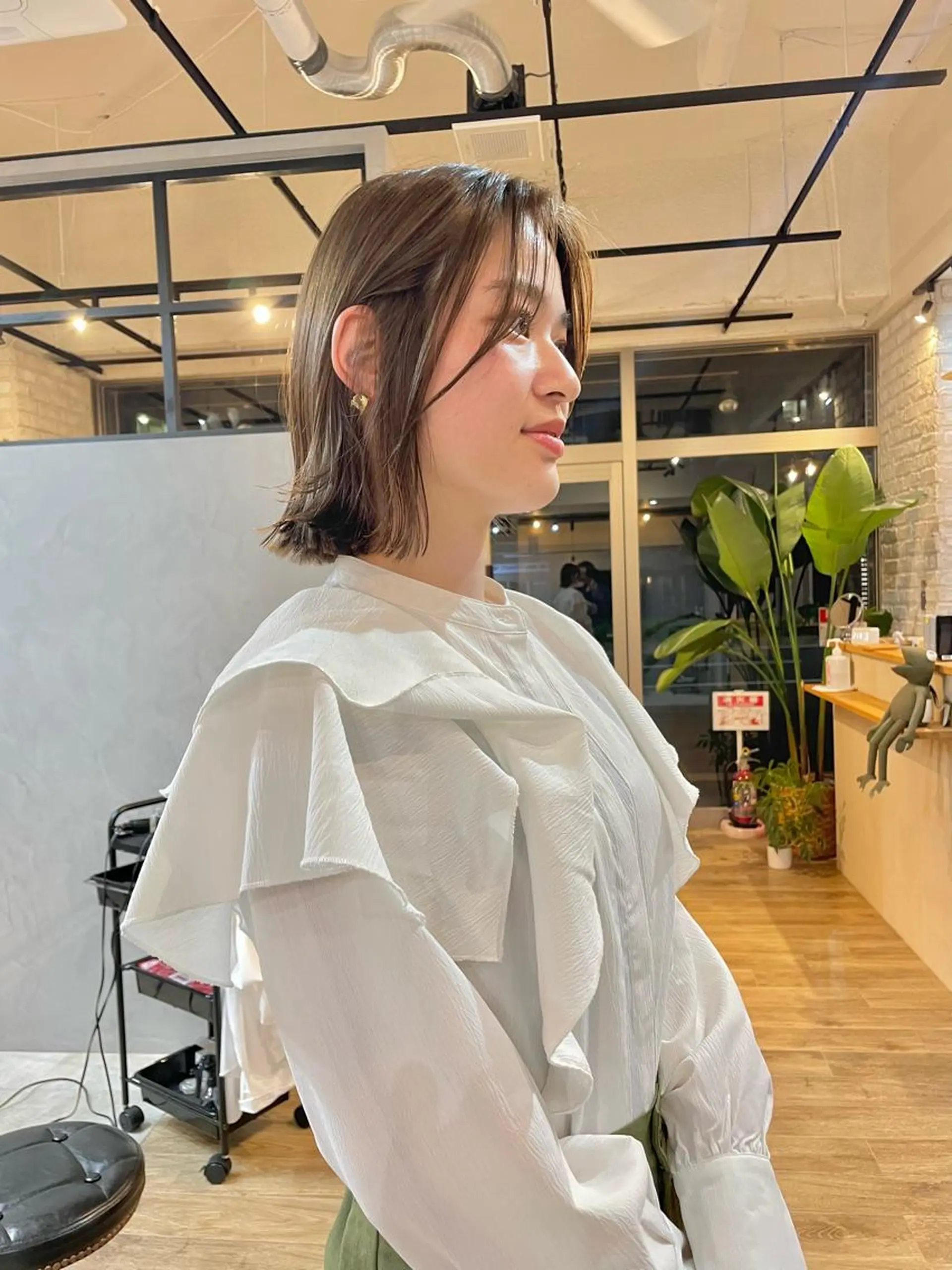 ショート カラー ヘアカラー トリートメント Basis 田口豪司のヘアスタイル