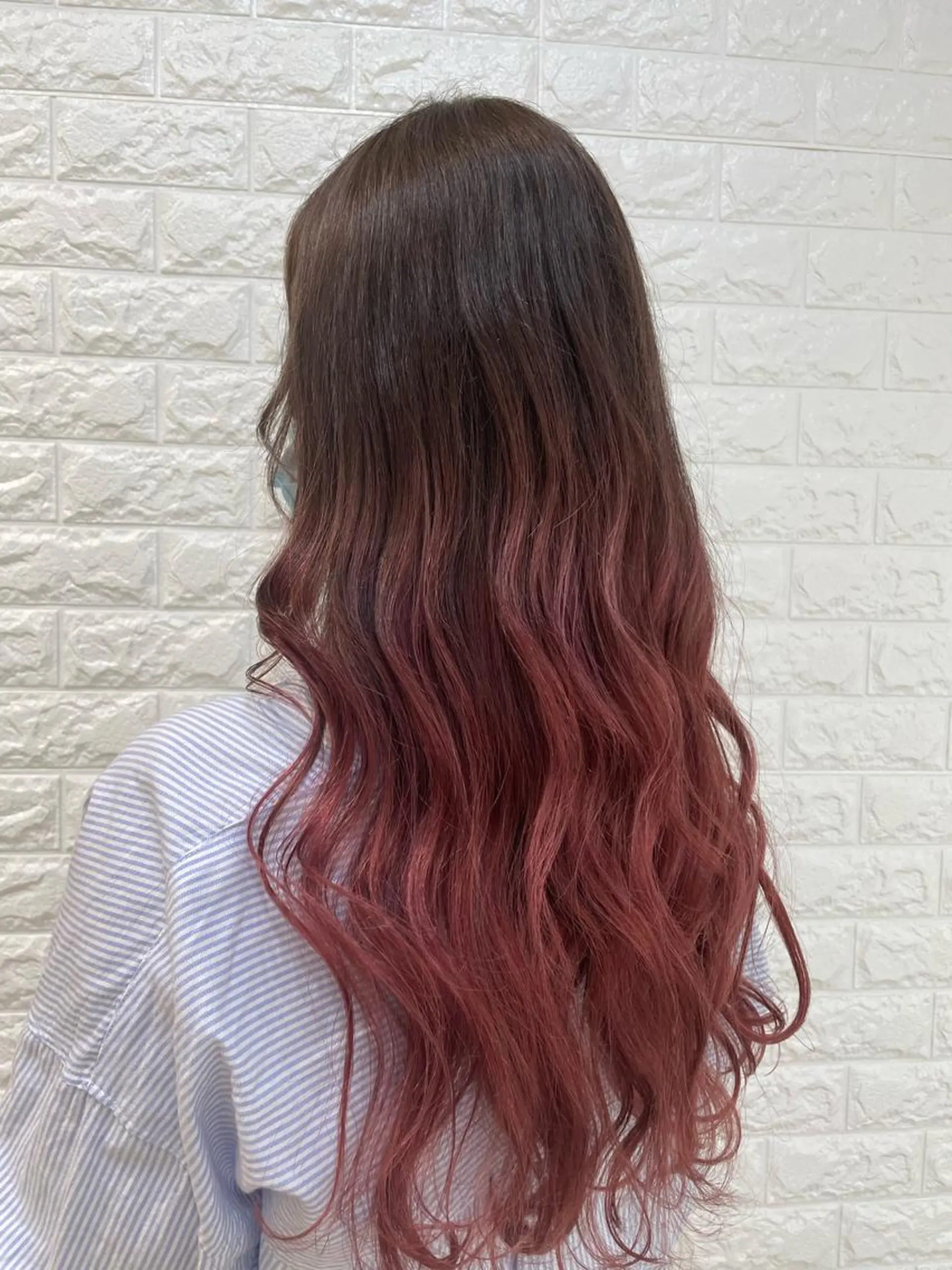 ロング カラー ヘアカラー トリートメント 福森 みずきのヘアスタイル