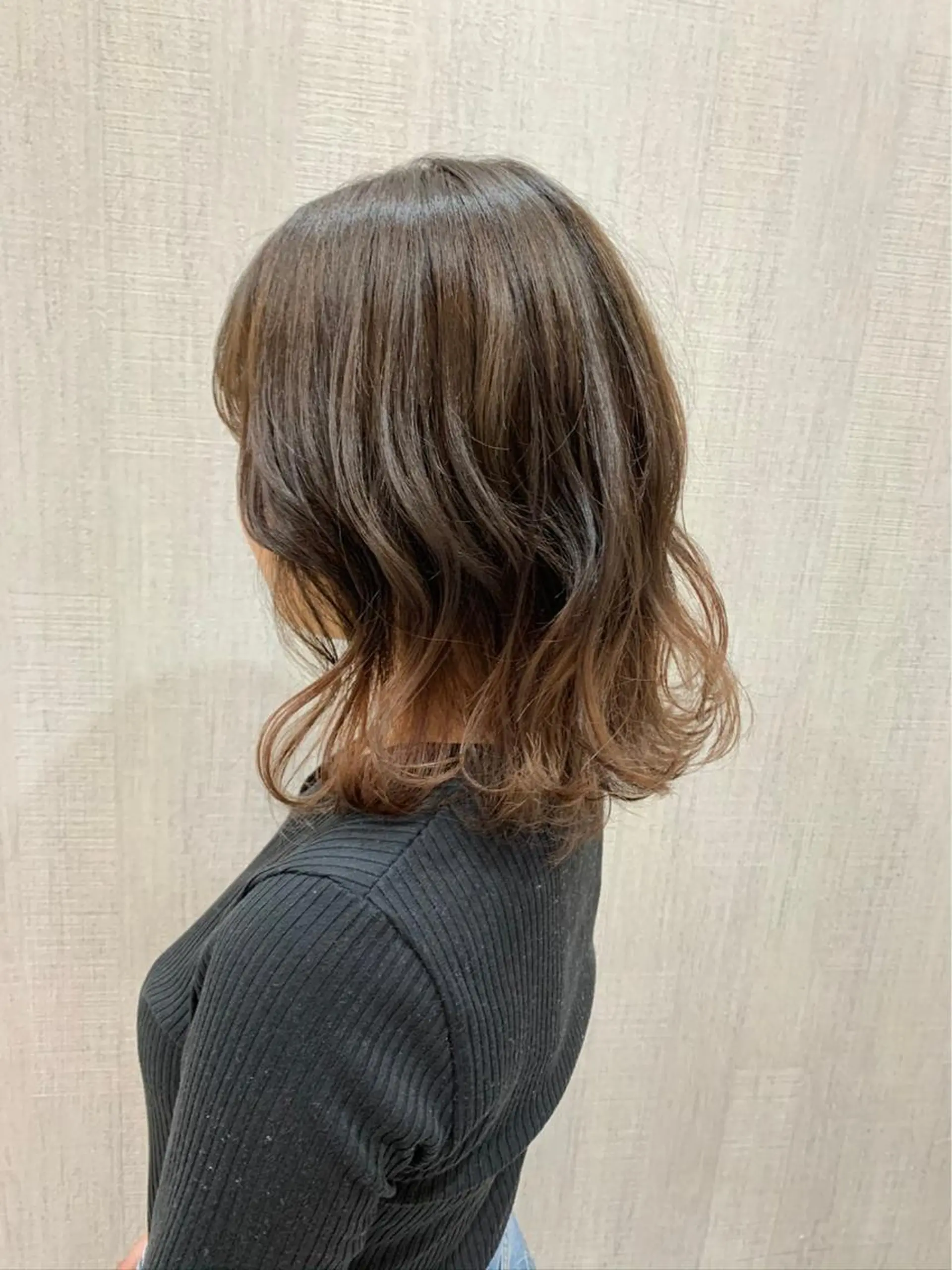 セミロング カット ヘアカラー トリートメント 店長✨レイヤー✖️ 髪質改善✖️韓国ヘアのヘアスタイル