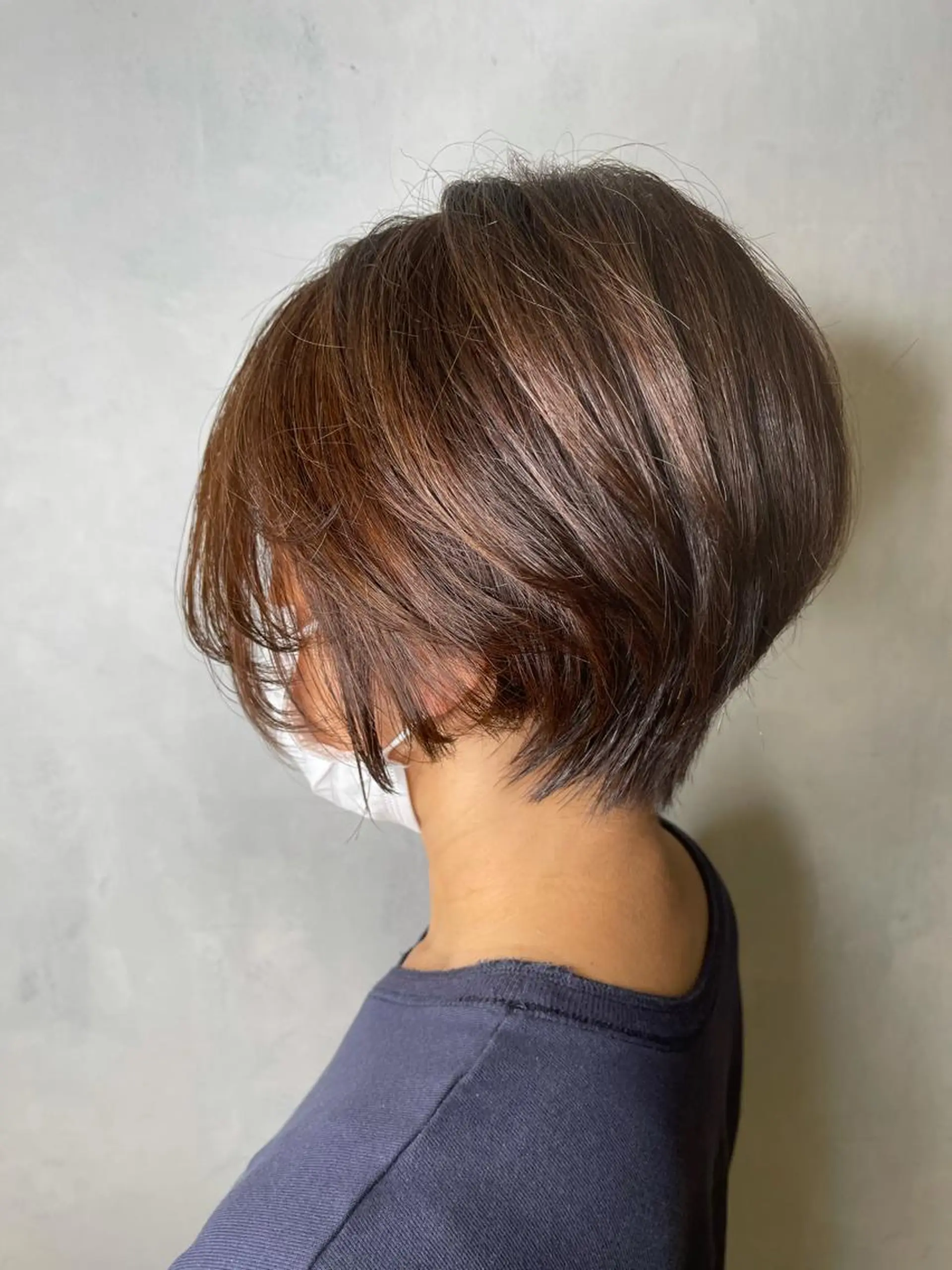 ショート まとまる美髪矯正 ×レイヤーカットのヘアスタイル