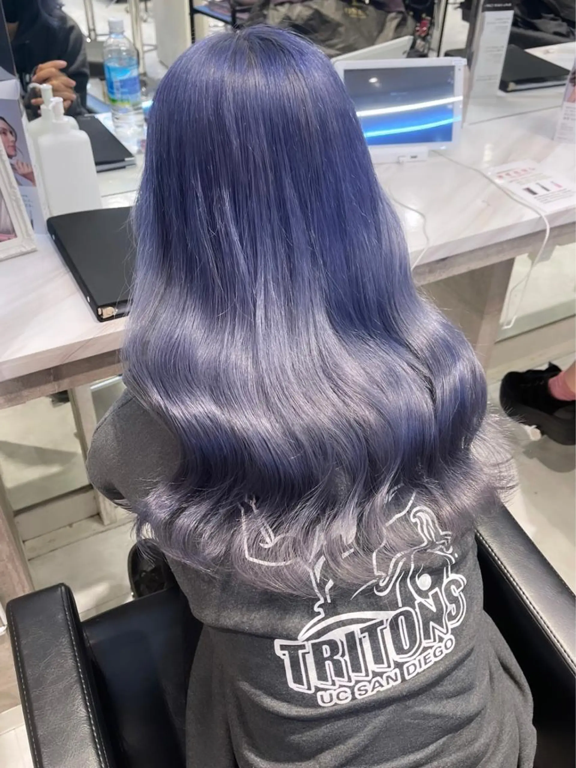 ロング カラー パーマ ヘアアレンジ メンズ キッズ ネイル マツエク・マツパ アイブロウ 🎀韓国レイヤー YURINA🎀のヘアスタイル