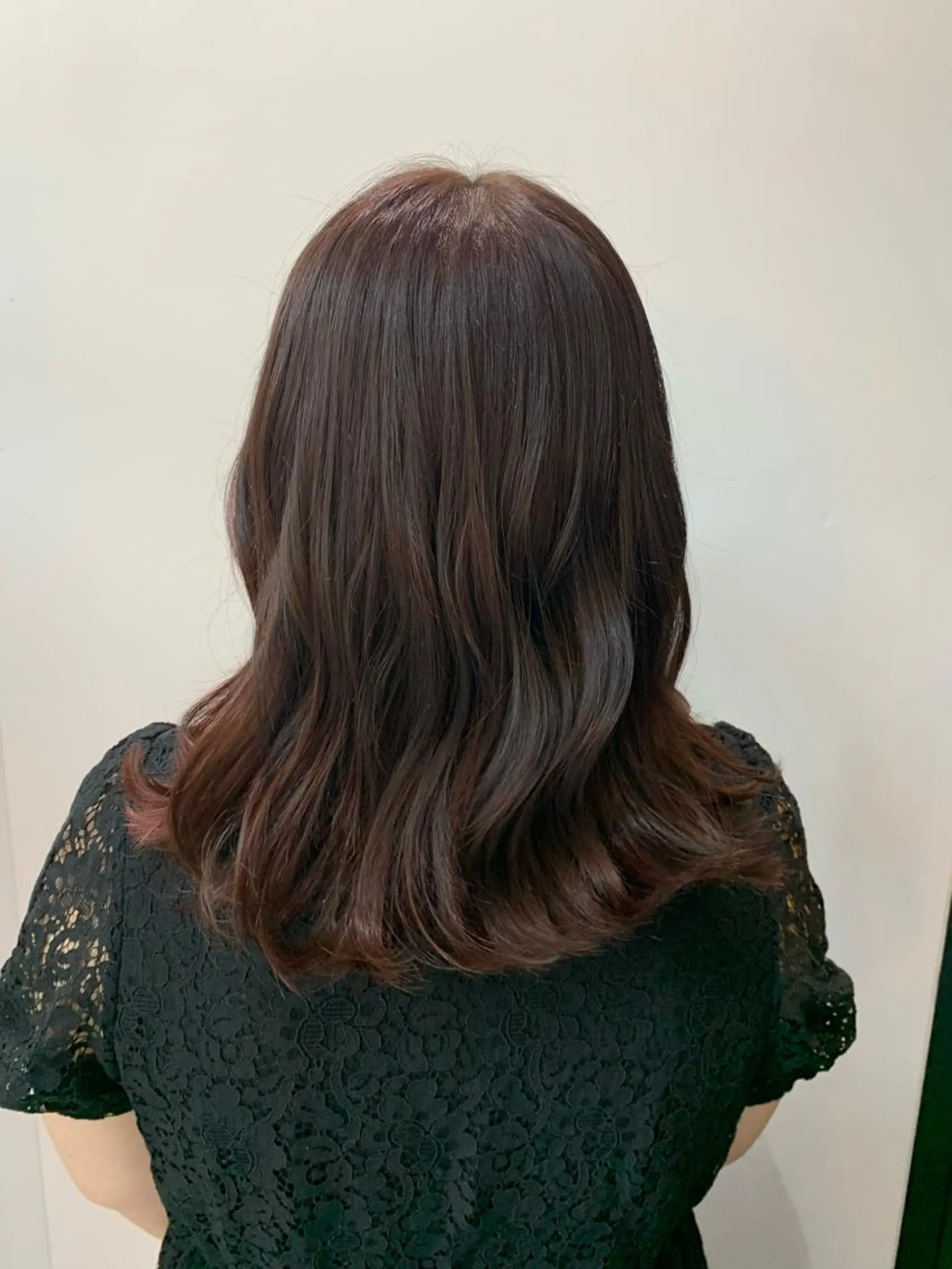 セミロング 🌷ラベンダーピンク 顔まわり🌷ねいろのヘアスタイル