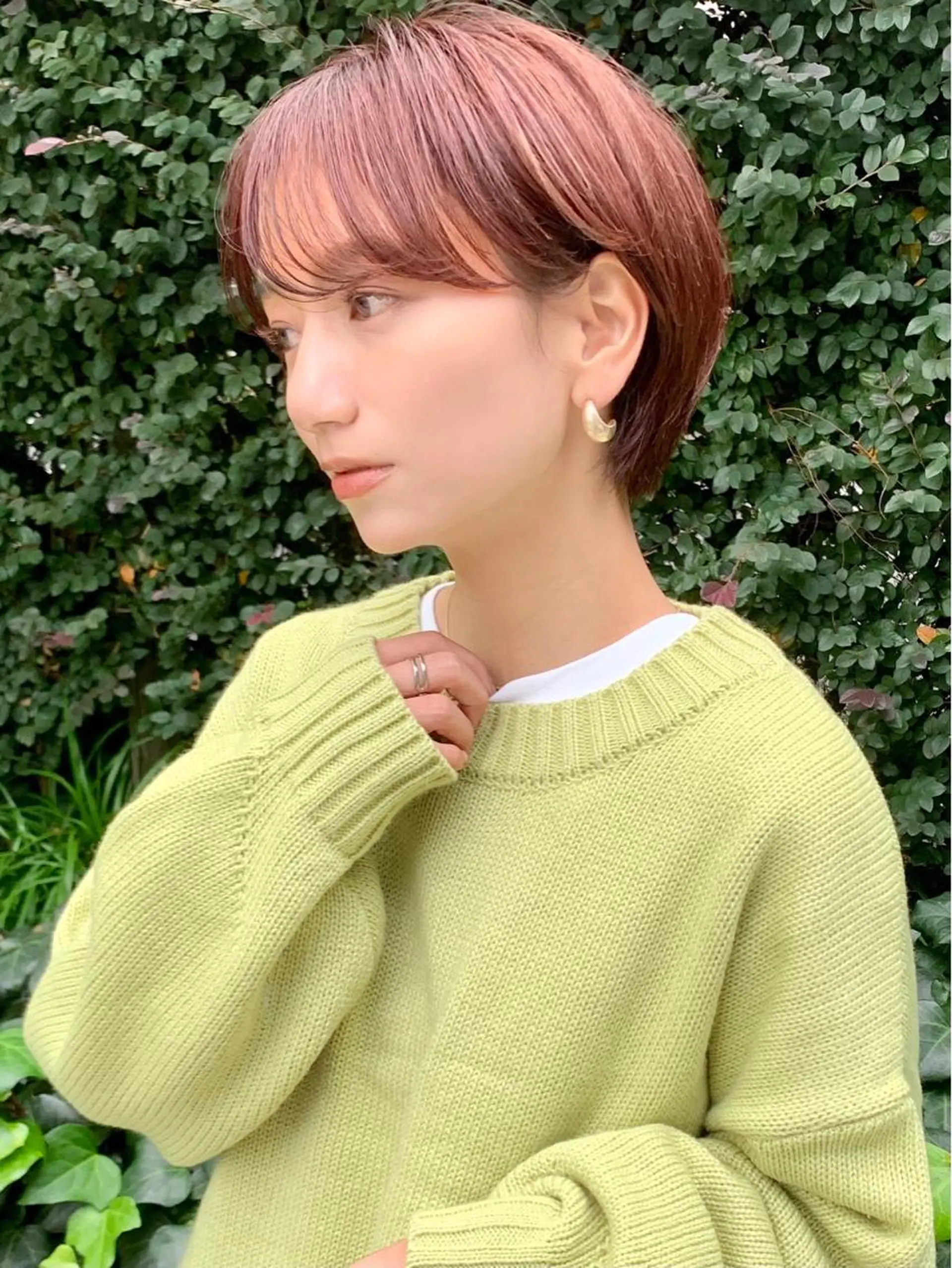 ショート カラー ピンクカラー ショートヘア 大西 真人🪴のヘアスタイル