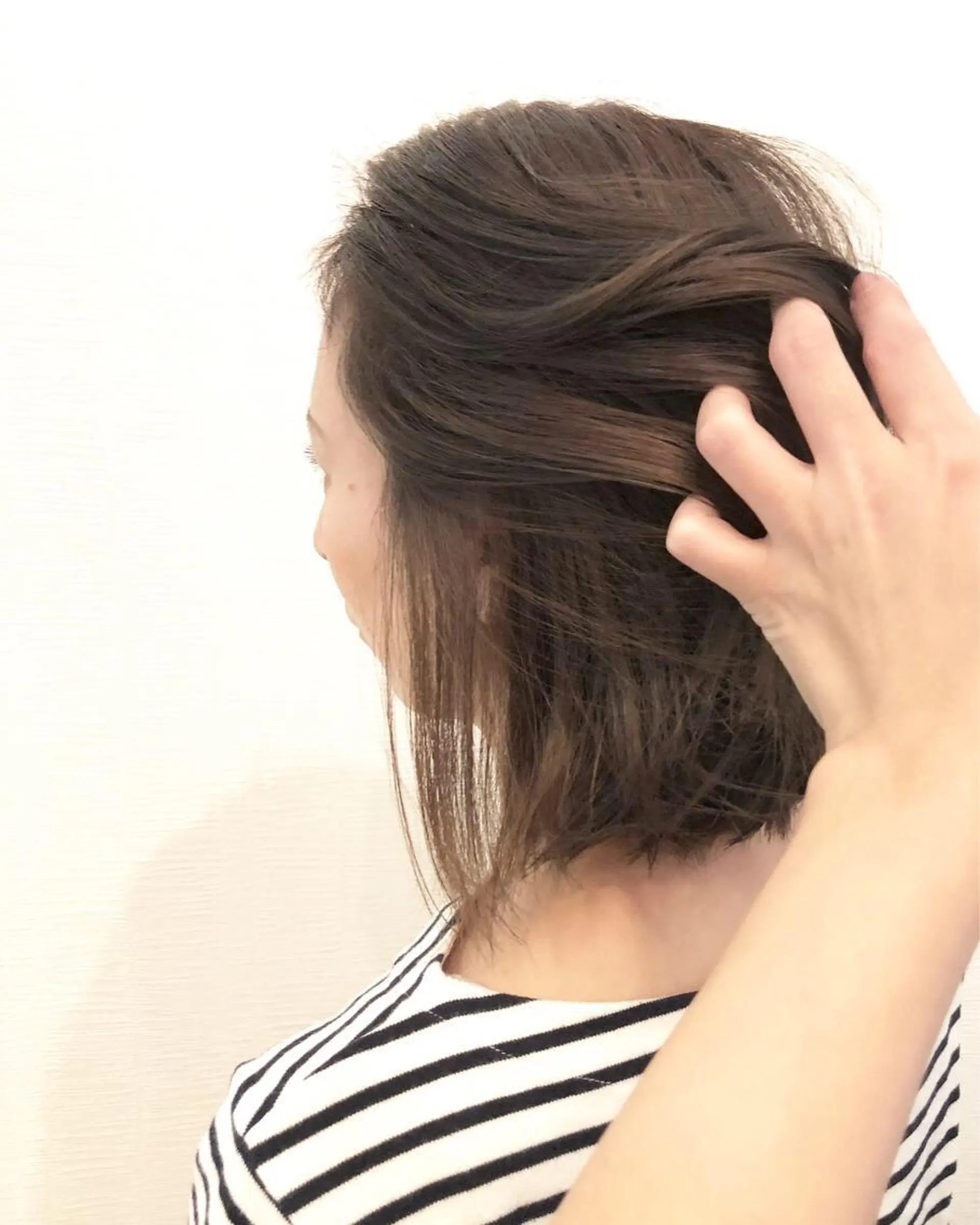 ミディアム カラー 平川 友希子のヘアスタイル