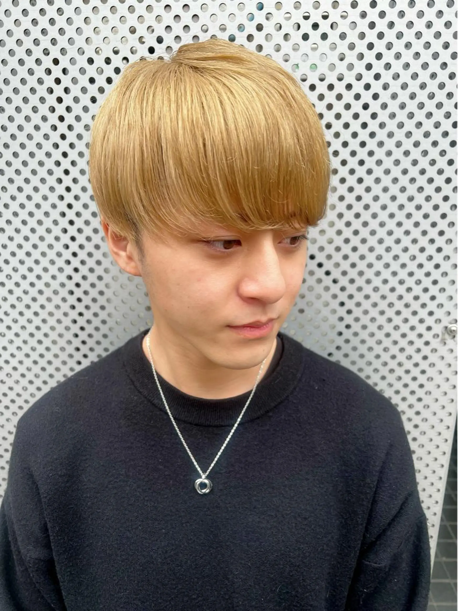 メンズ メンズブリーチ モテ髪🌈細矢 森平のヘアスタイル