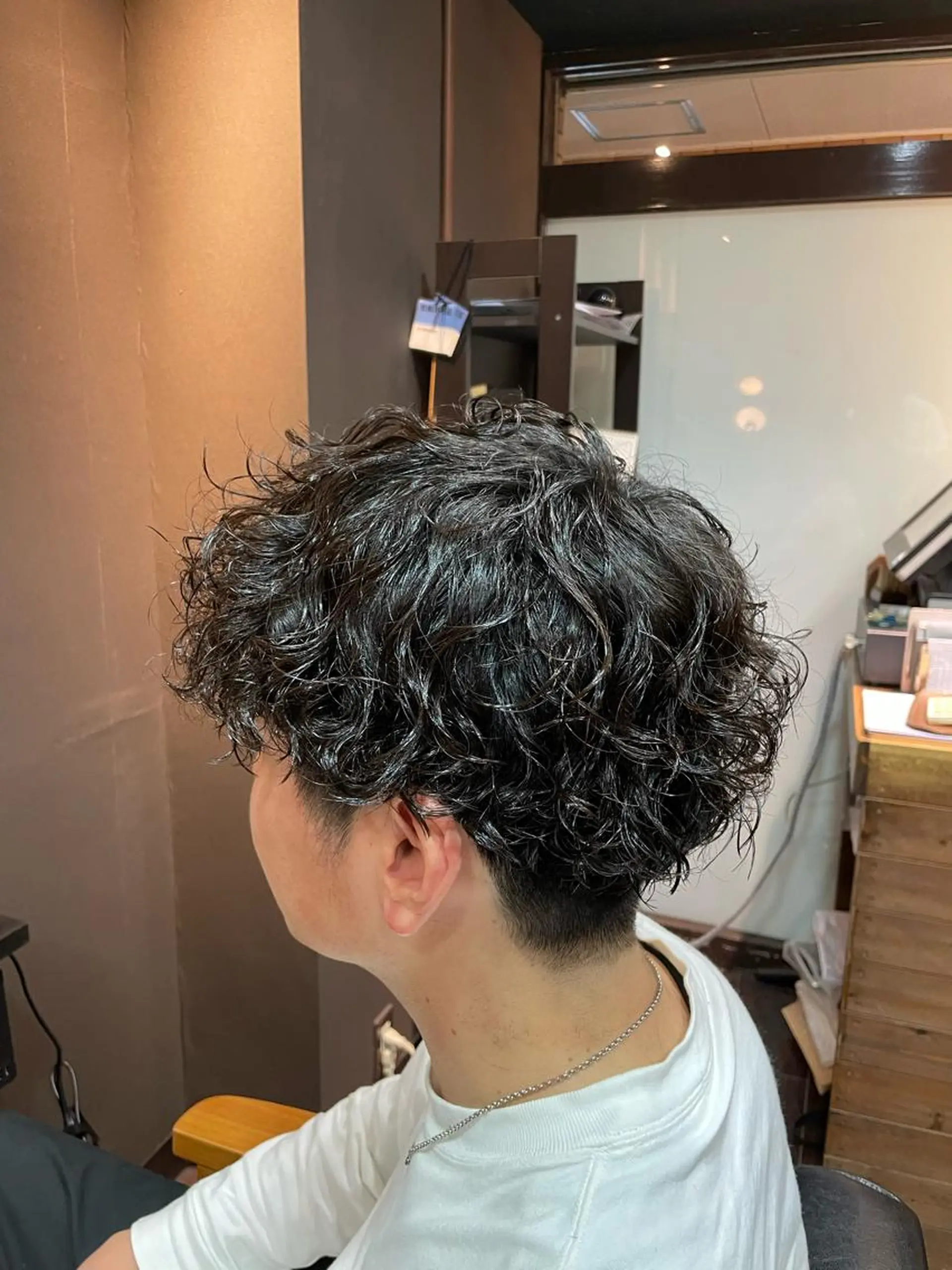 パーマ メンズ 木下 龍斗のヘアスタイル