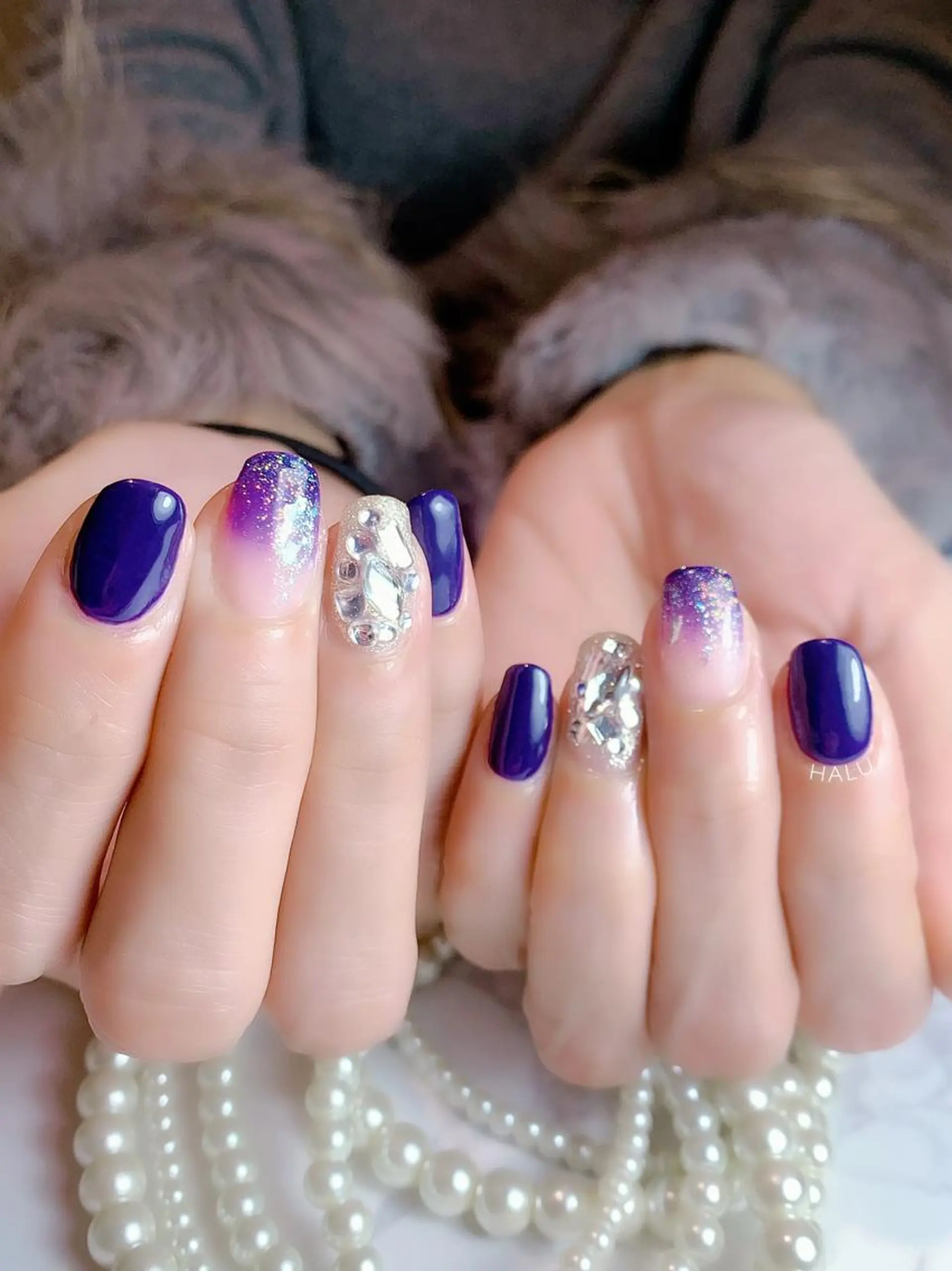 ネイル ネイビー HALU ハルのネイルデザイン