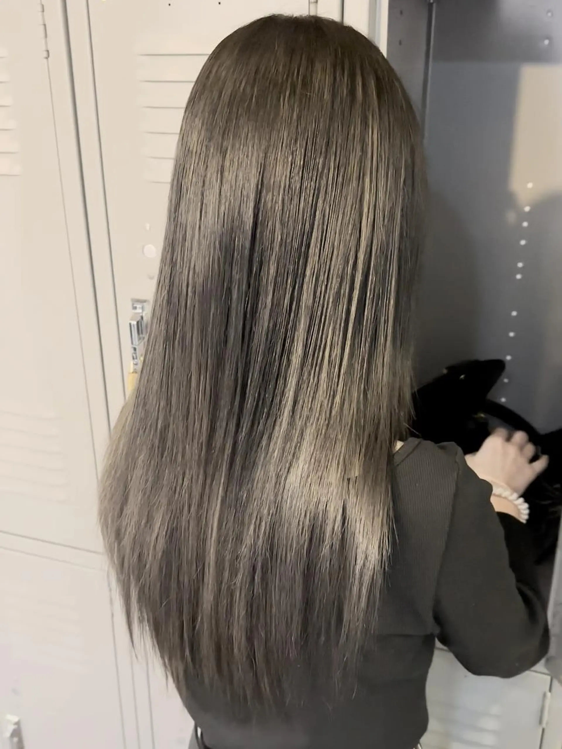 カラー セミロング ヘアカラー 縮毛矯正 プチプラ&ハイクオ リティ✰Lilly✰のヘアスタイル