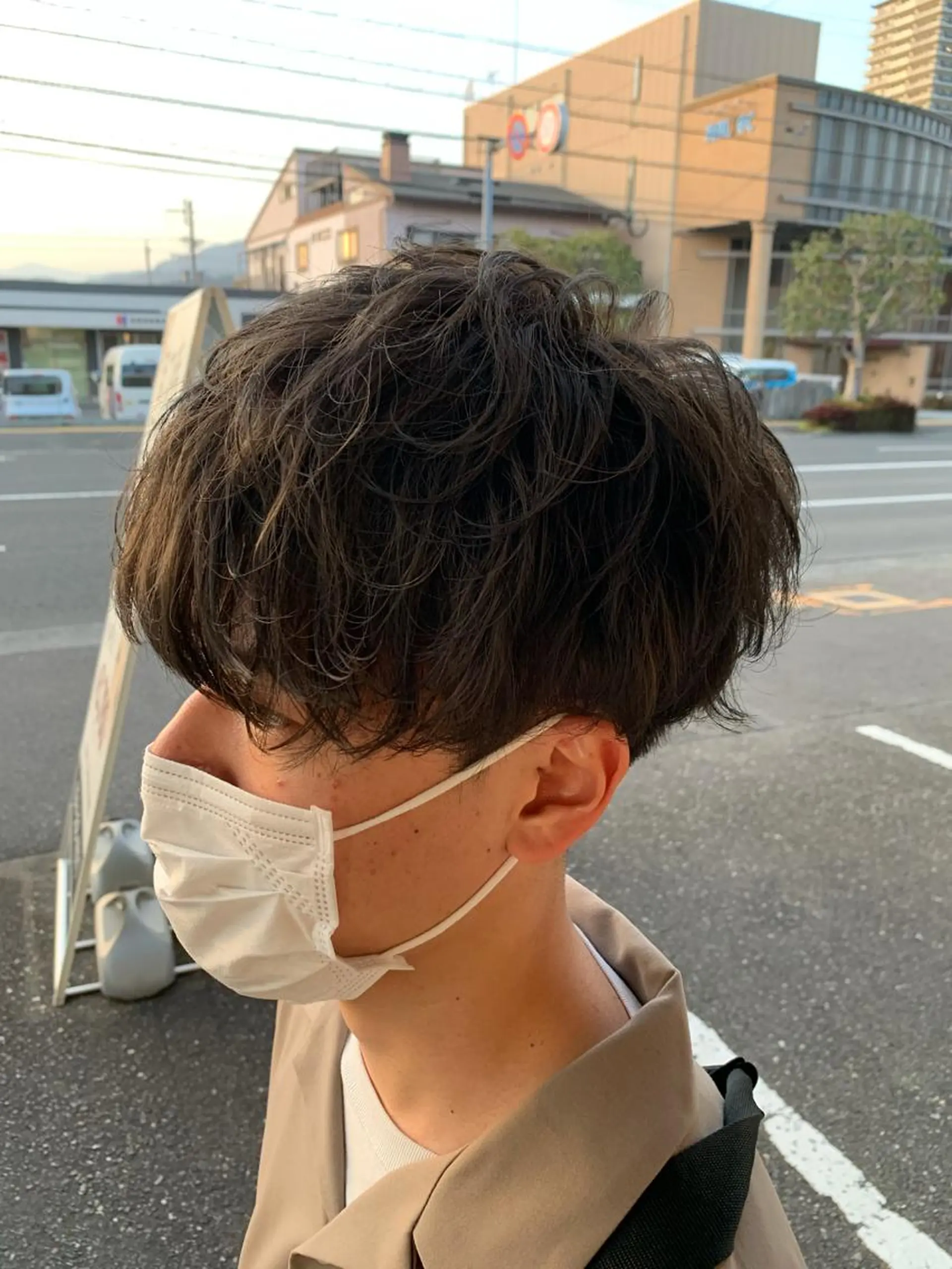 ショート パーマ メンズ メンズパーマ メンズショート ショートヘア 静岡/草薙パーマ メンズバレイヤージュのヘアスタイル